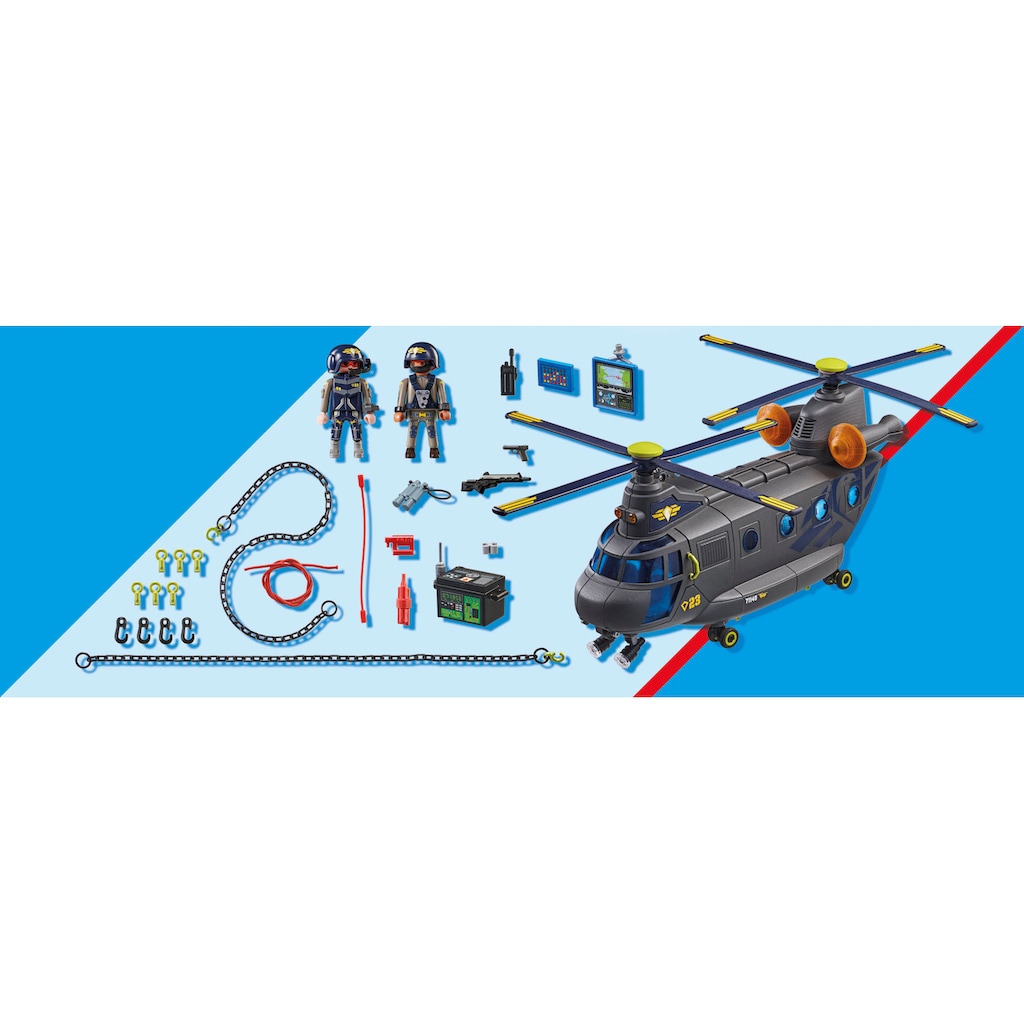 Playmobil® Konstruktions-Spielset »SWAT-Rettungshelikopter (71149), City Action«, (117 St.)