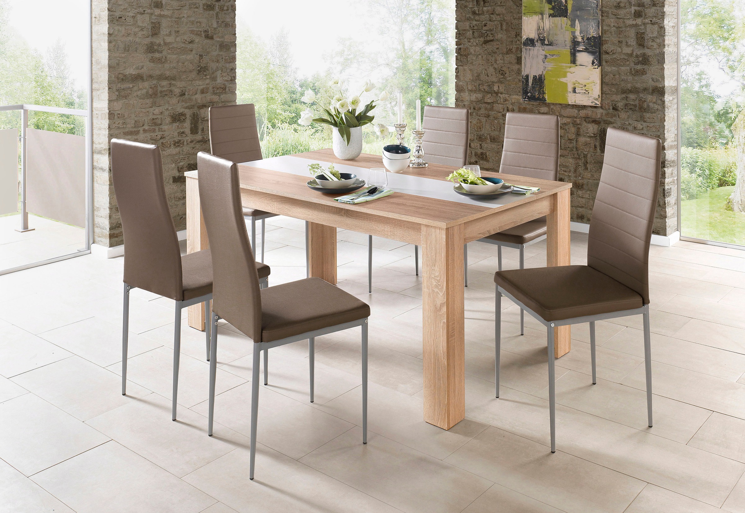 Home affaire Esszimmerstuhl »Pluto«, (Set), 4 St., Kunstleder, Bezug in Kun günstig online kaufen
