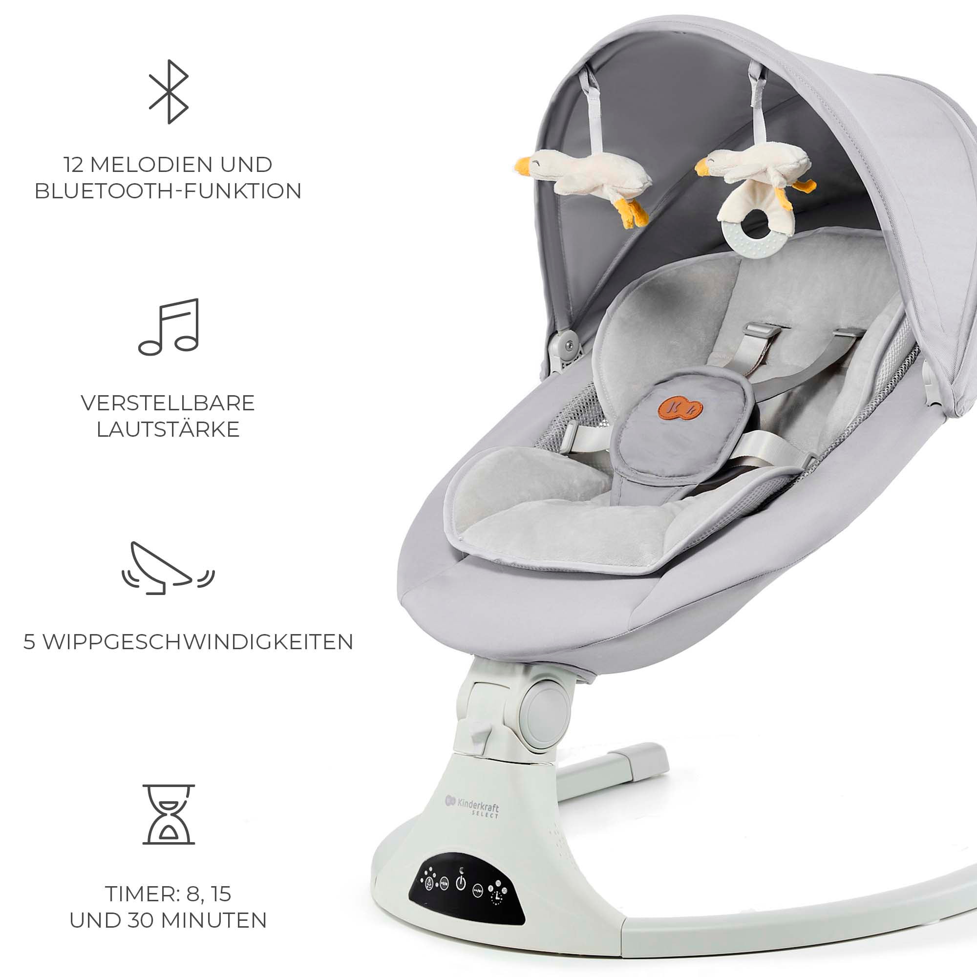 Kinderkraft Babywippe »TULSY« mit Soundeffekt