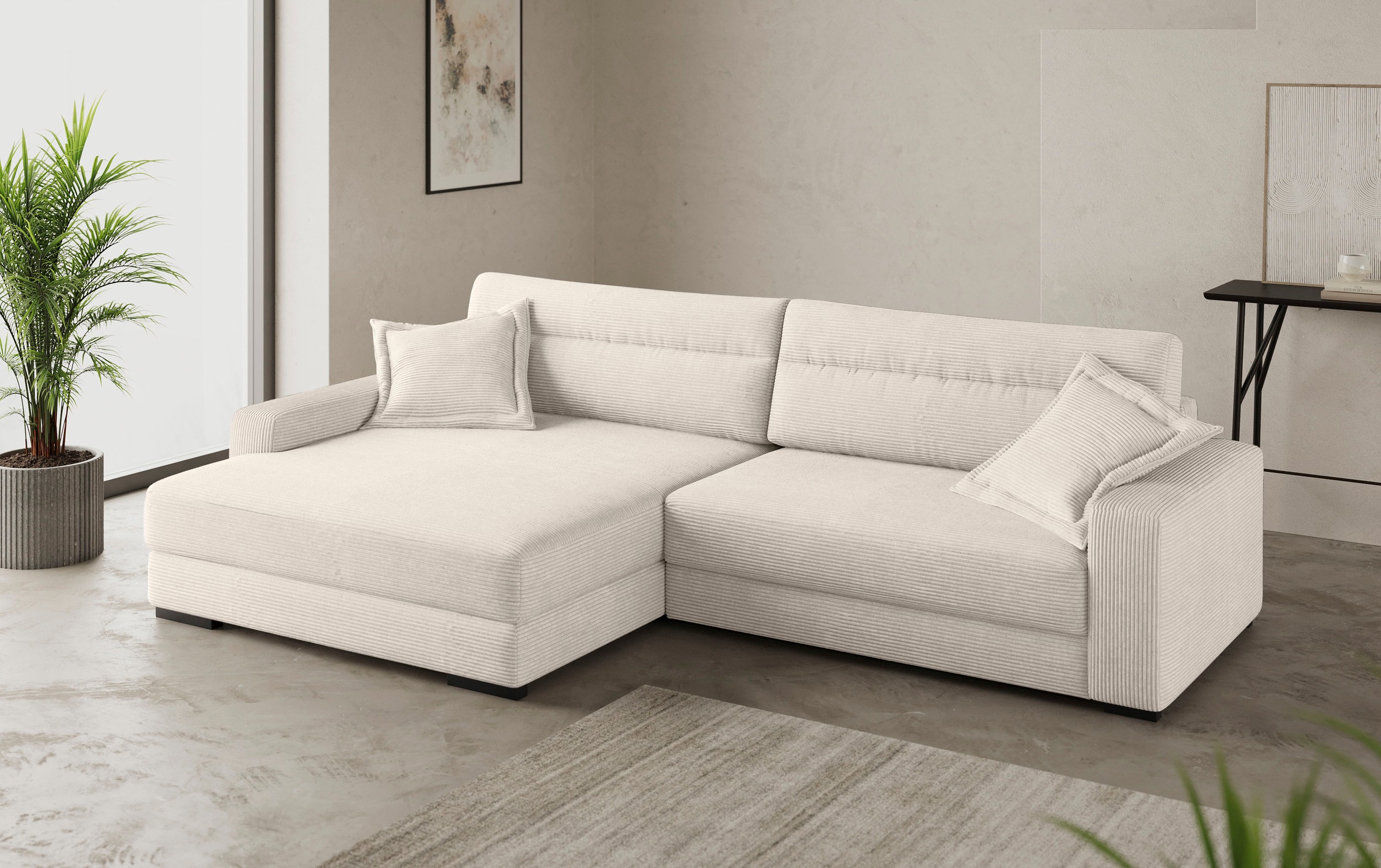 Mr. Couch Ecksofa "Marcello DuraFlex L-Form", EasyBett, Bettkasten, Kaltsch günstig online kaufen