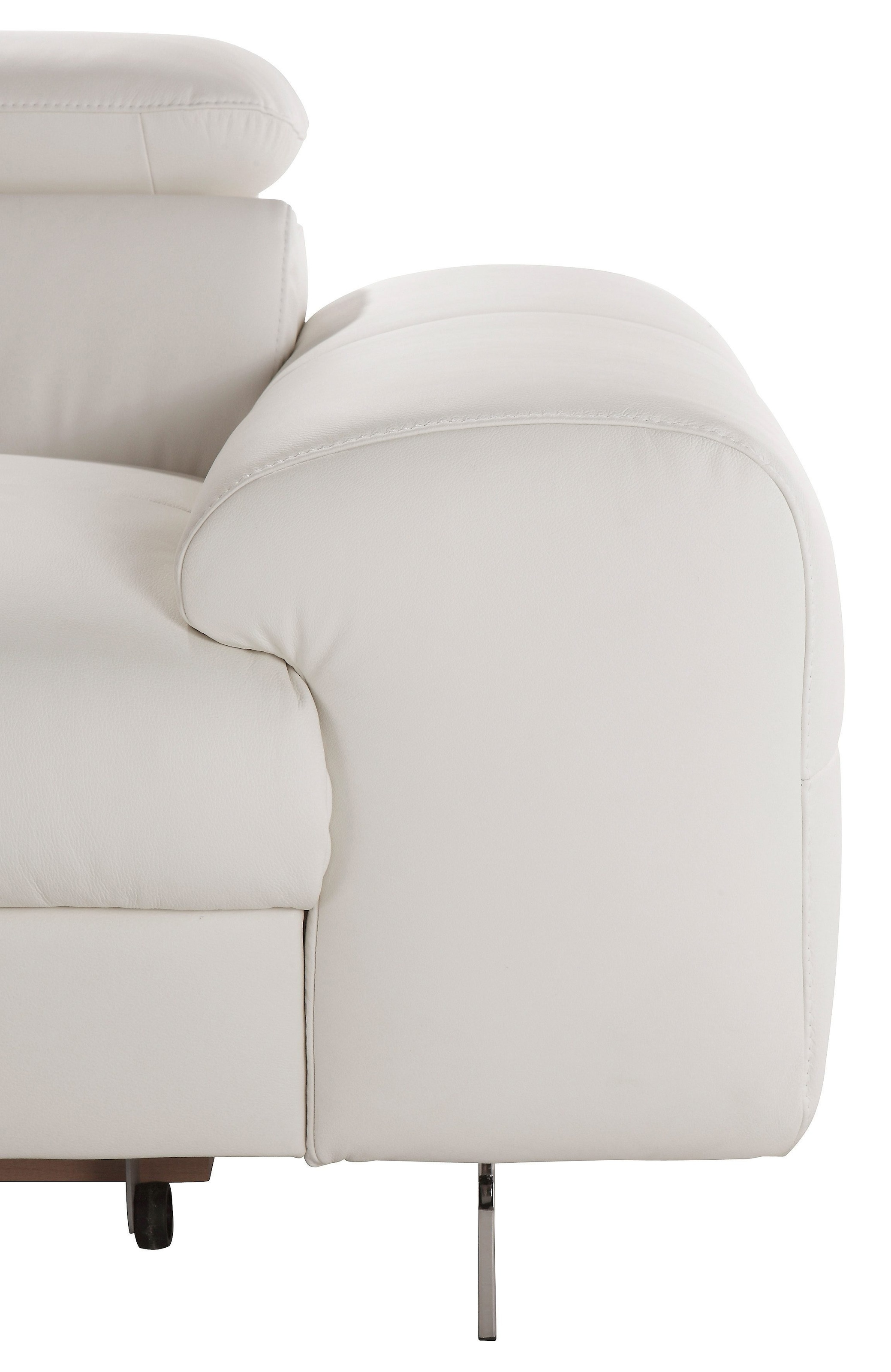COTTA Polstergarnitur »Chef L-Form«, (Set), Set bestehend aus: Ecksofa mit Kopfteilverstellung & Hocker