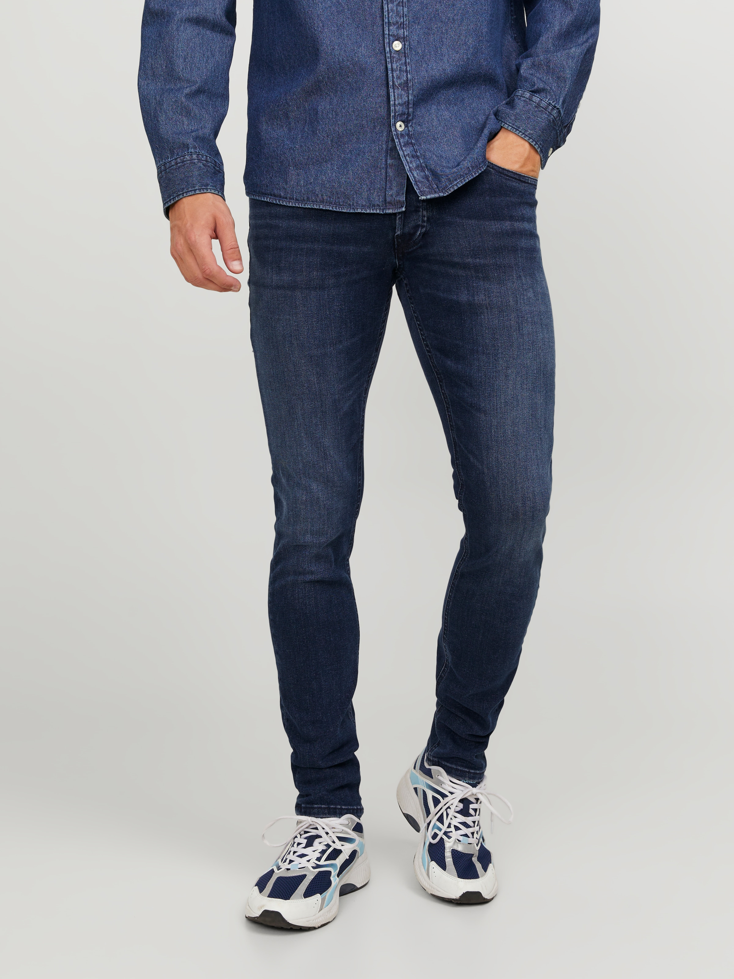 Jack & Jones Slim-fit-Jeans »JJIGLENN  Slim-Fit mit Stretch und praktischer 5-Pocket-Form« Baumwollmischung, slim fit