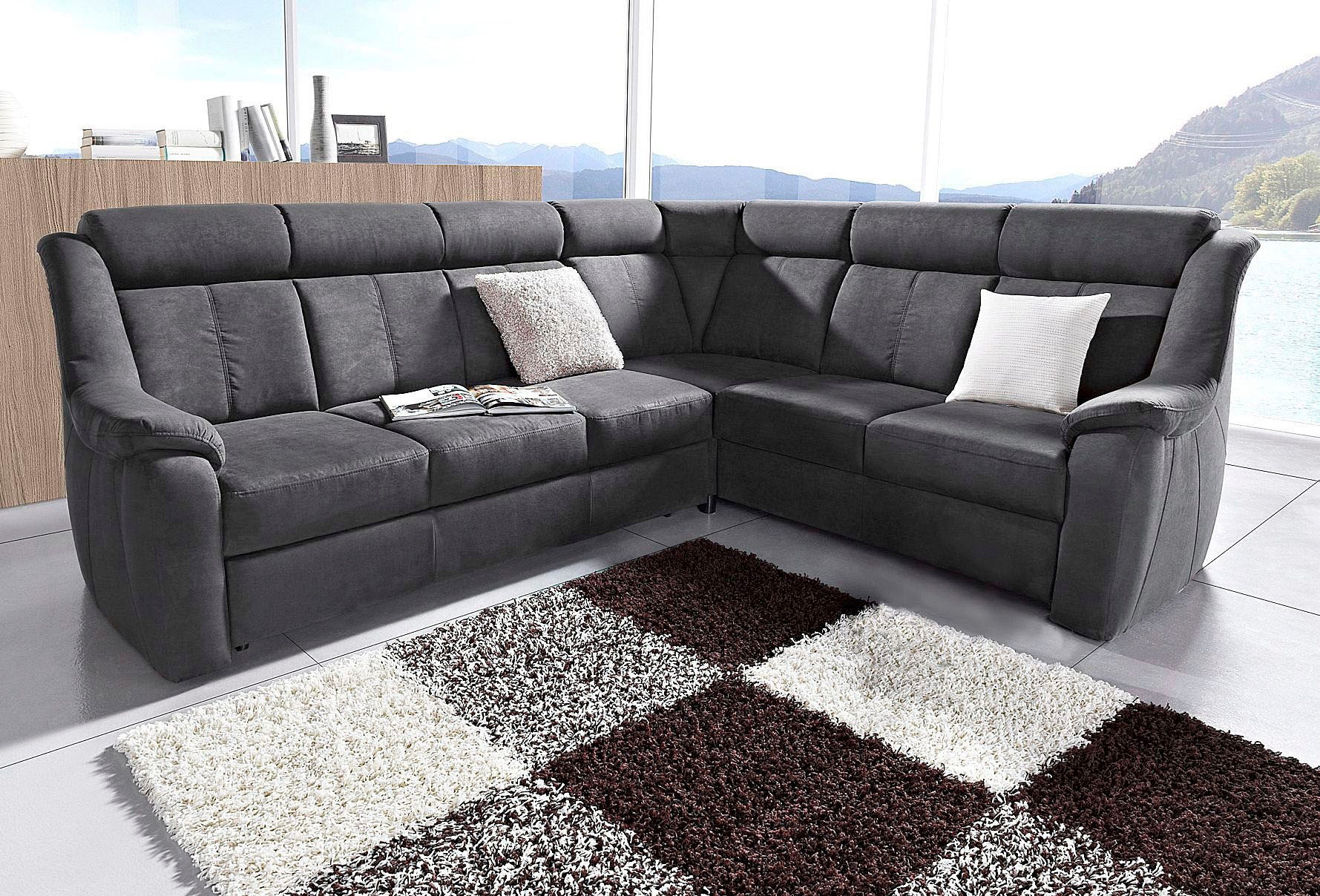 sit&more Ecksofa »Basel L-Form«, wahlweise mit Relaxfunktion günstig online kaufen