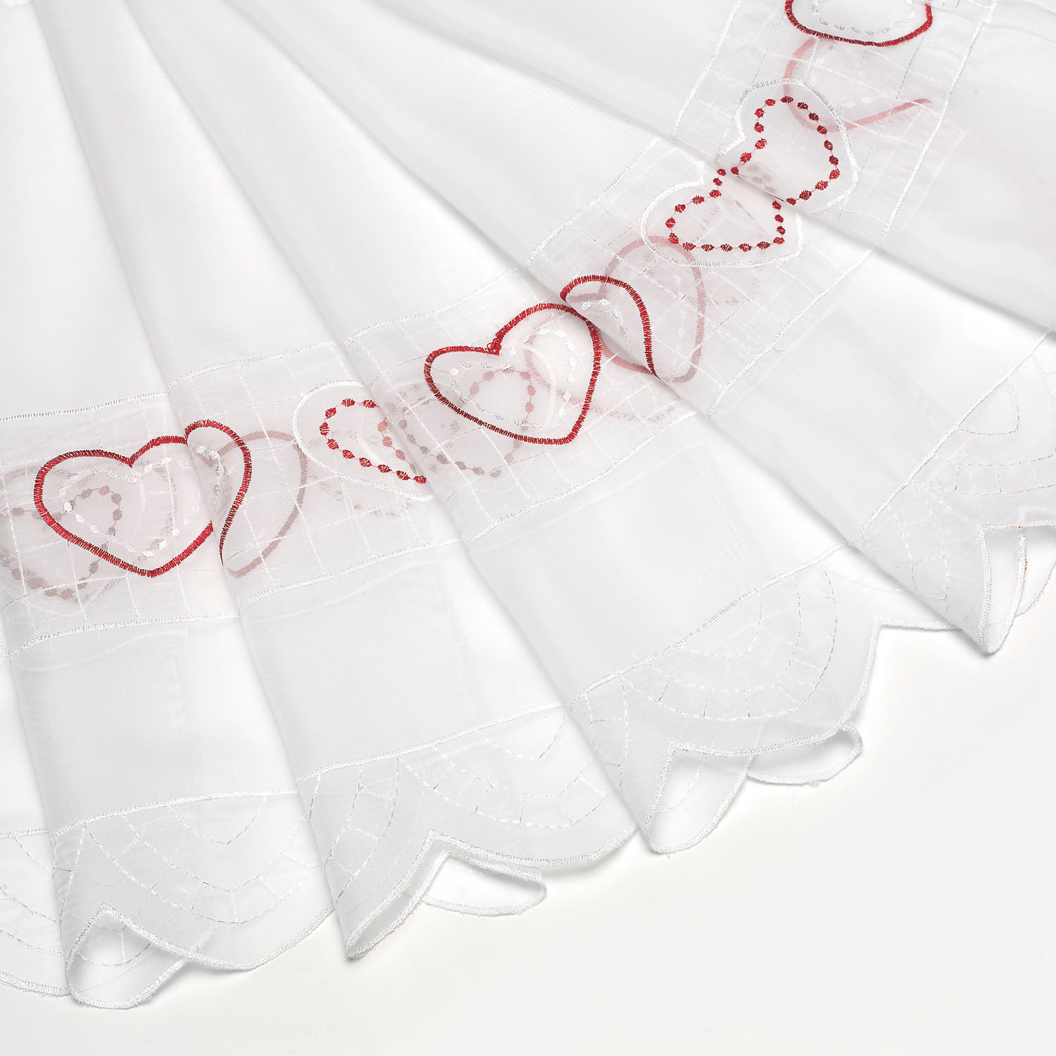 Gerster Scheibengardine »Love«, (1 St.), HxB: 45x150, mit feinem Stickdesig günstig online kaufen