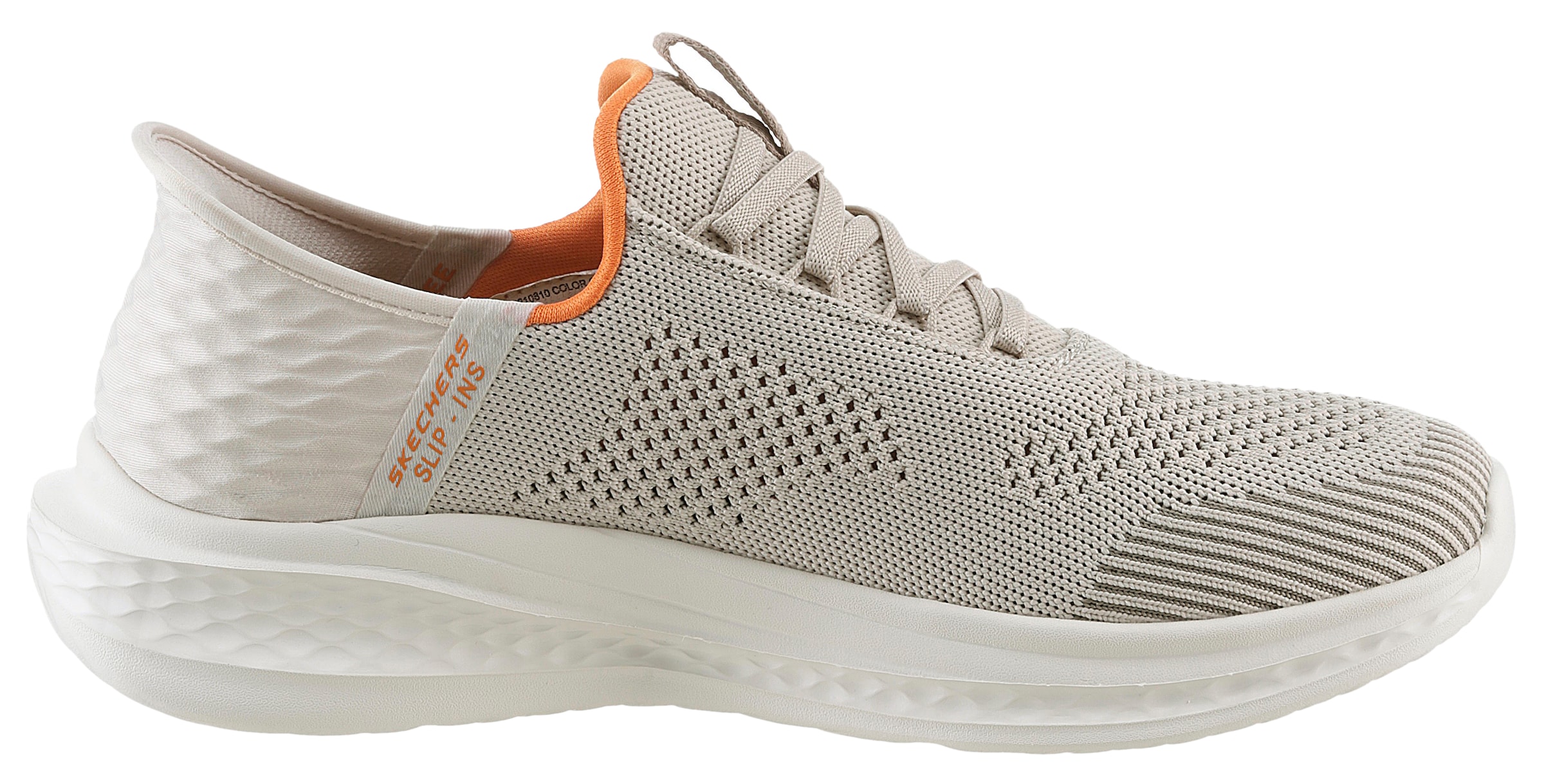 Skechers Slip-On Sneaker »SLADE-QUINTO«, Slipper, Freizeitschuh mit dezenten Kontrastbesatz