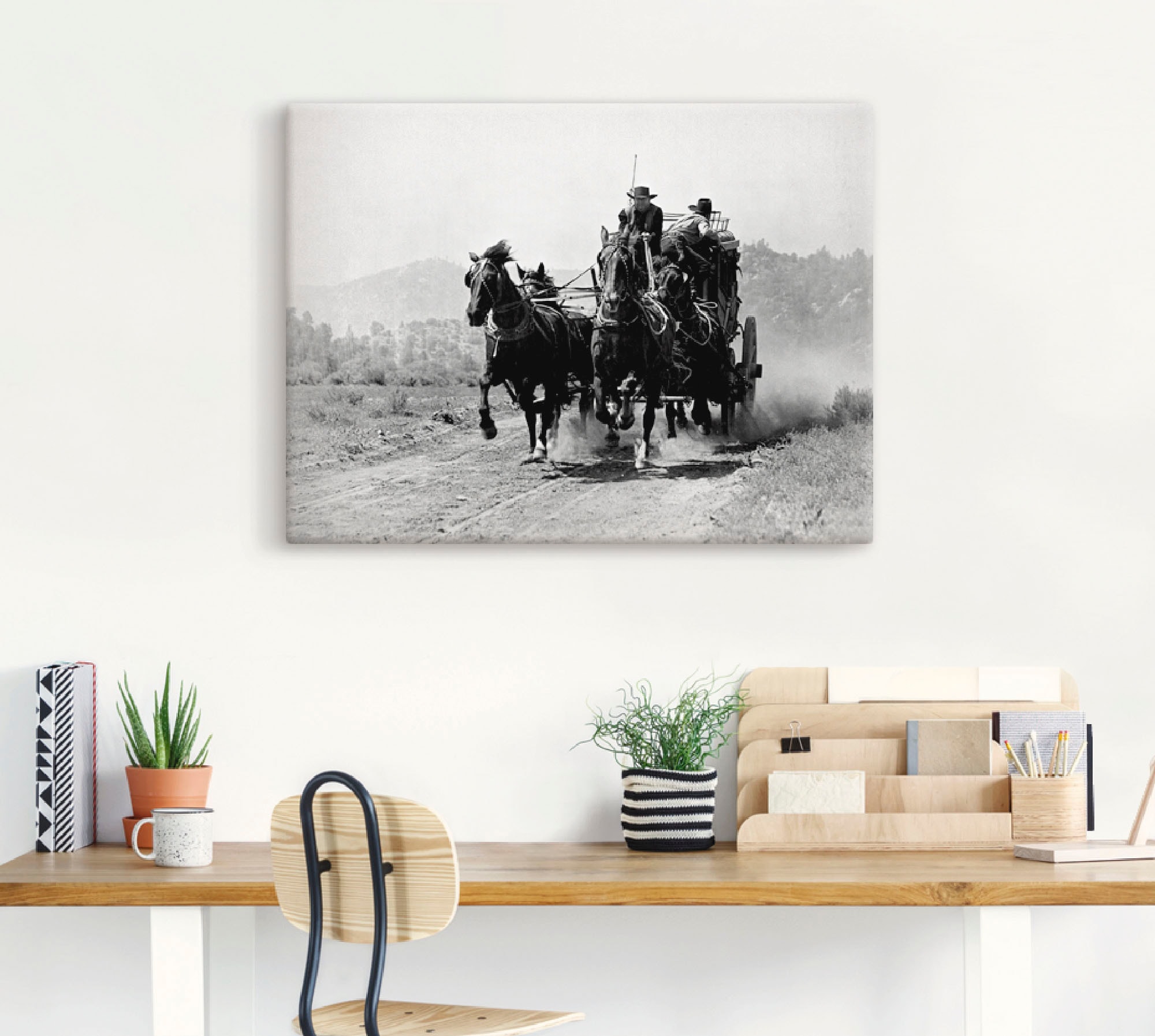 Artland Wandbild »Stummfilm Western«, Film, (1 St.), als Leinwandbild, Wand günstig online kaufen