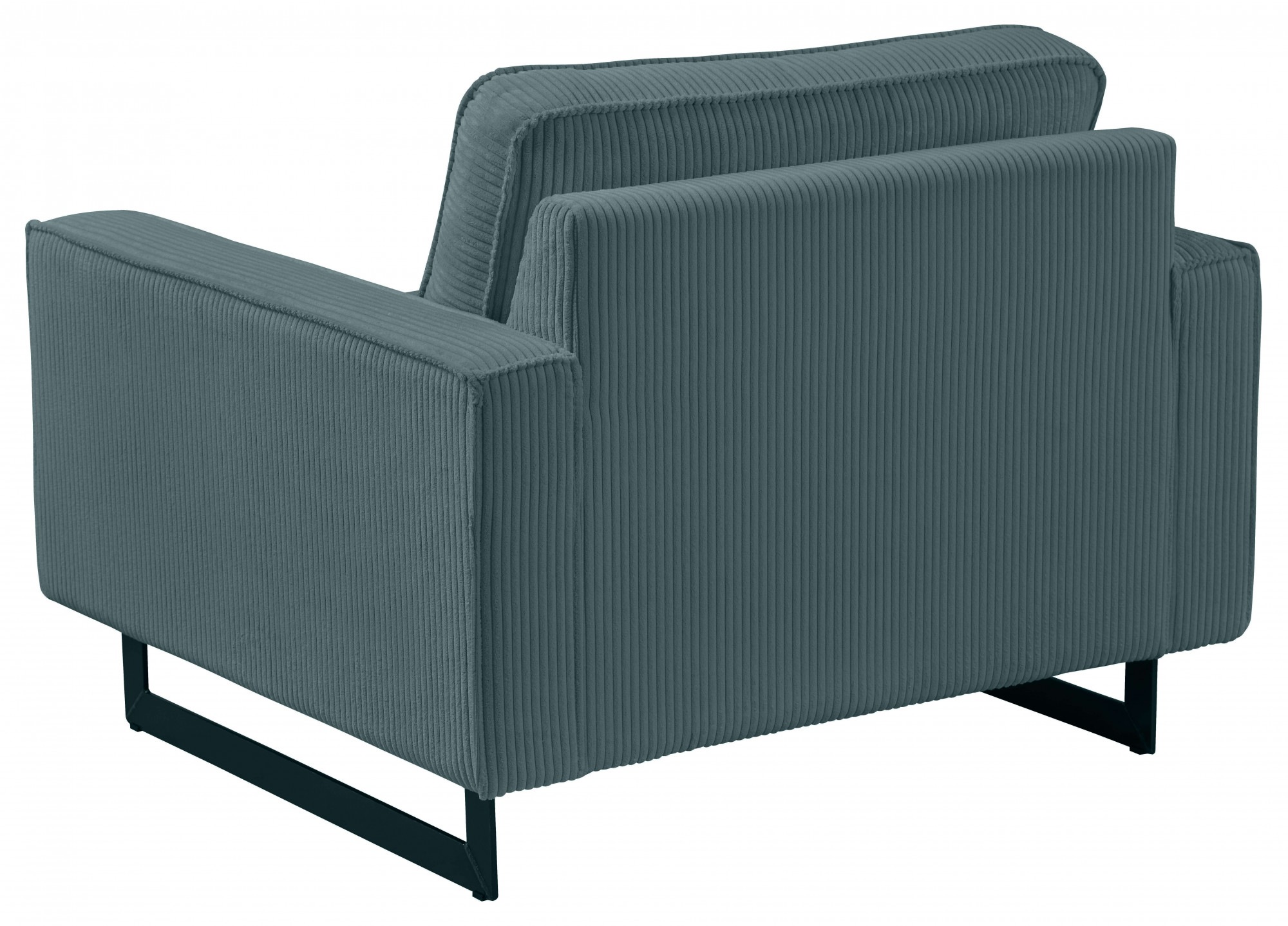 Places of Style Loveseat »Pinto«, mit Keder, Metallfüßen und auch in Cord Bezug erhältlich