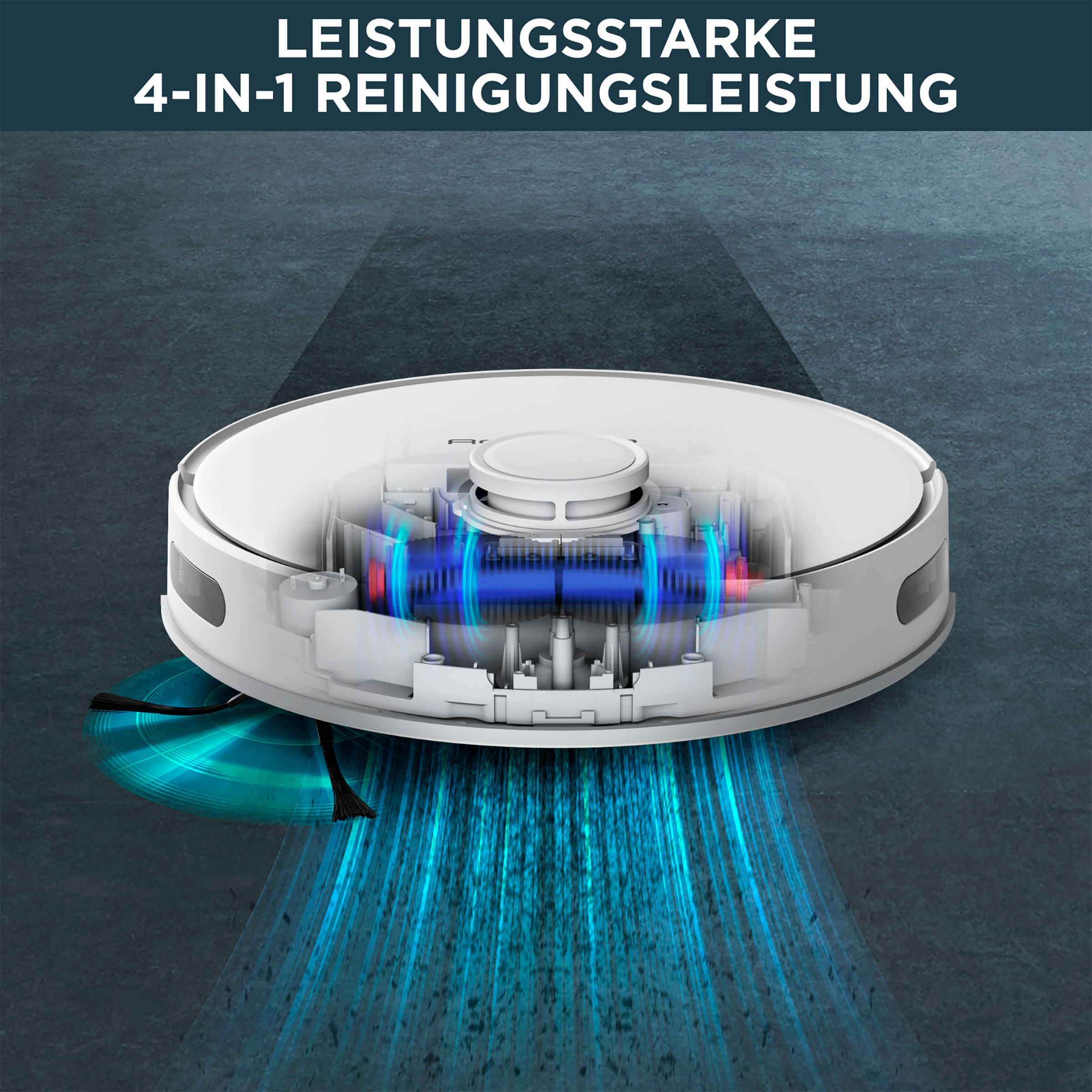 Rowenta Saugroboter »RR8567 X-Plorer Serie 75«, ultra-präzise Laser-Navigation, saugen und wischen, 4-in-1 Reinigung