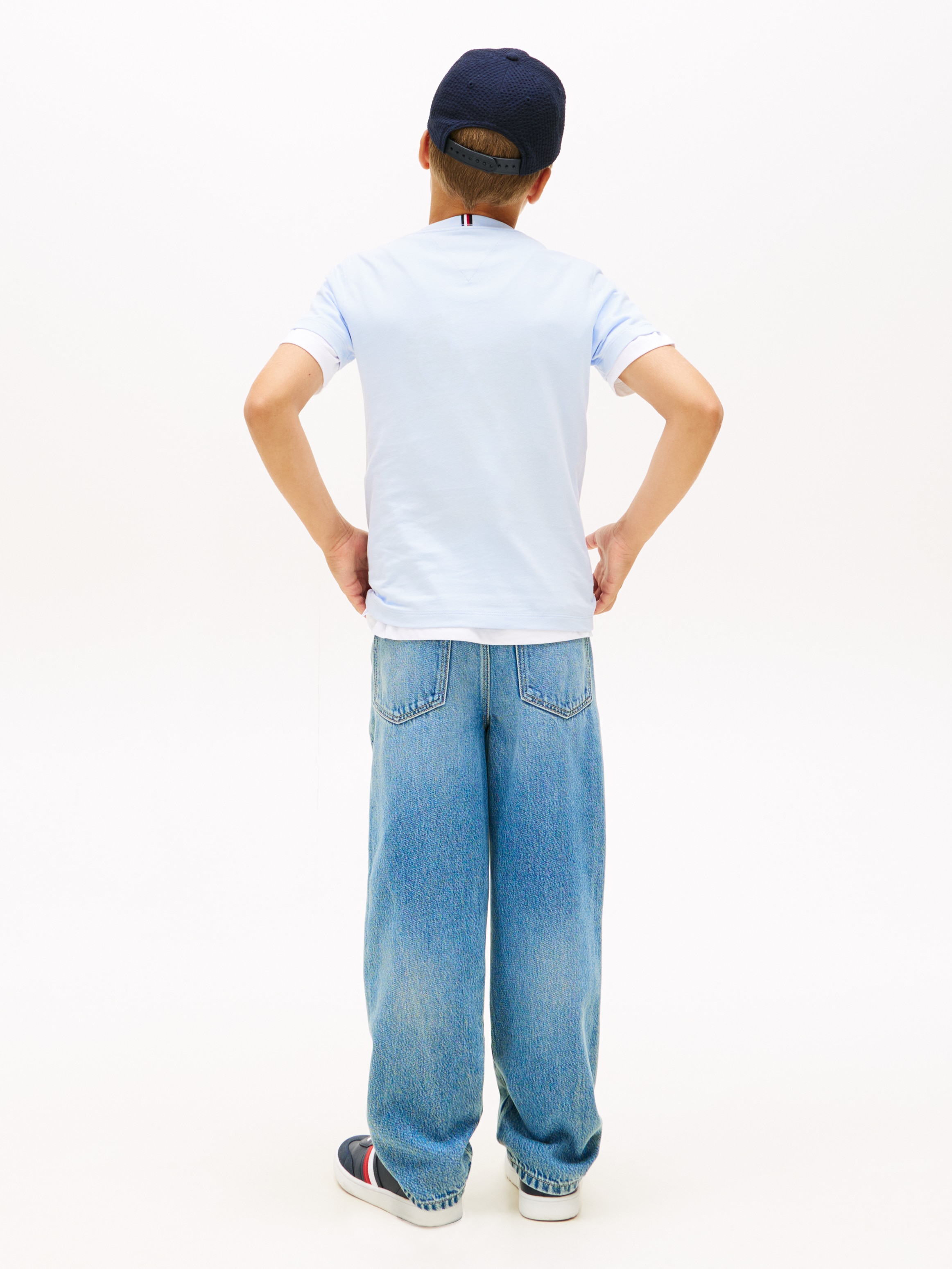 Tommy Hilfiger T-Shirt »ESSENTIAL COTTON REG FIT TEE SS« Kinder bis 16 Jahre, mit Rundhalsausschnitt