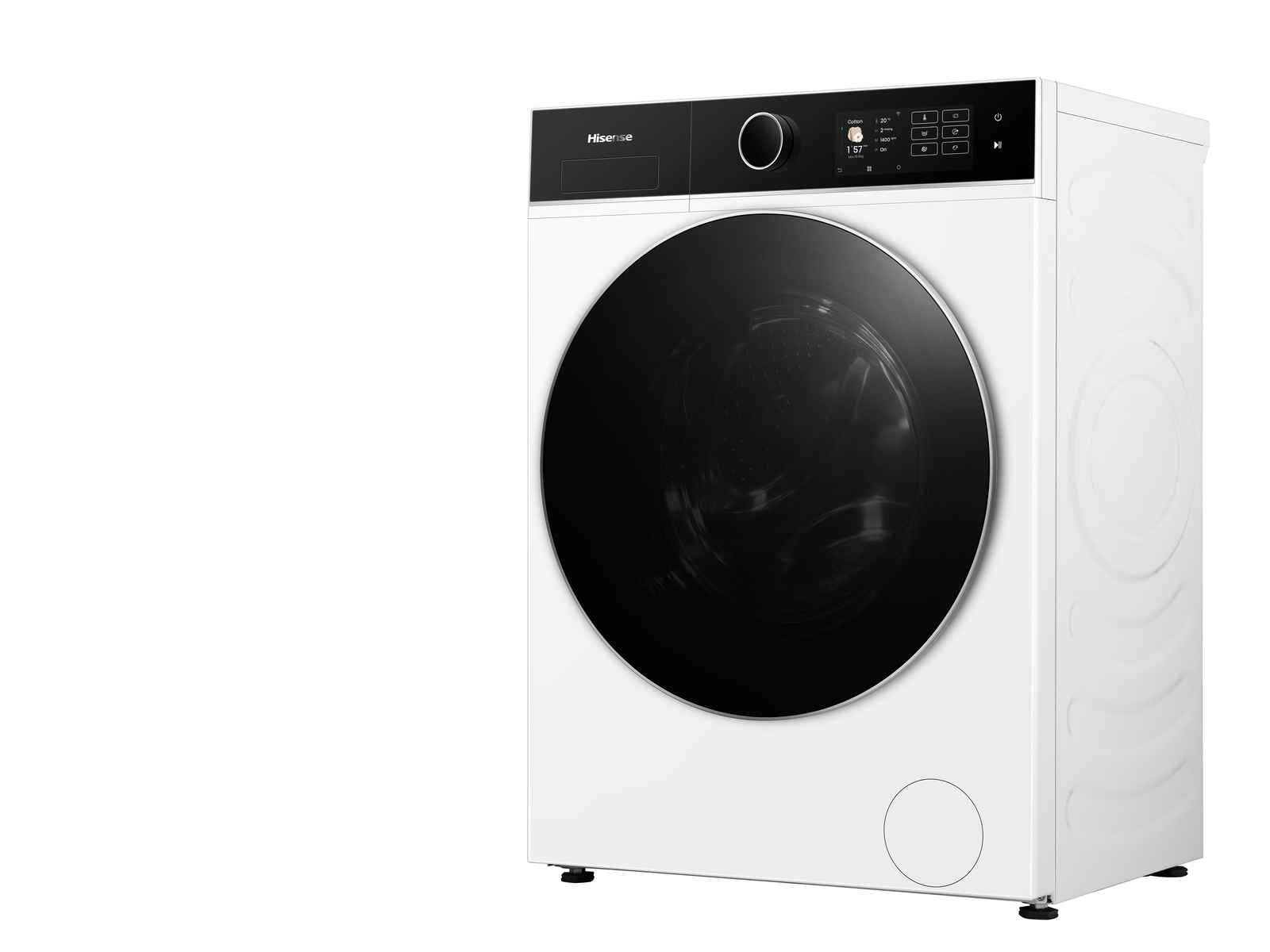 Hisense Waschmaschine 5i »WF5I1045BWQ« 10,5 kg 1400 U/min digitales Farbdisplay, AutoDose, Energie 40% besser als A