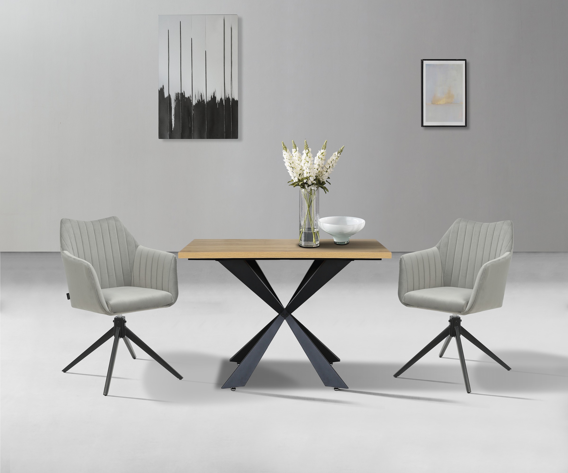 Home affaire Esszimmerstuhl »TAMPAST1, TOPSELLER!«, (Set), 2 St., Samtvelou günstig online kaufen
