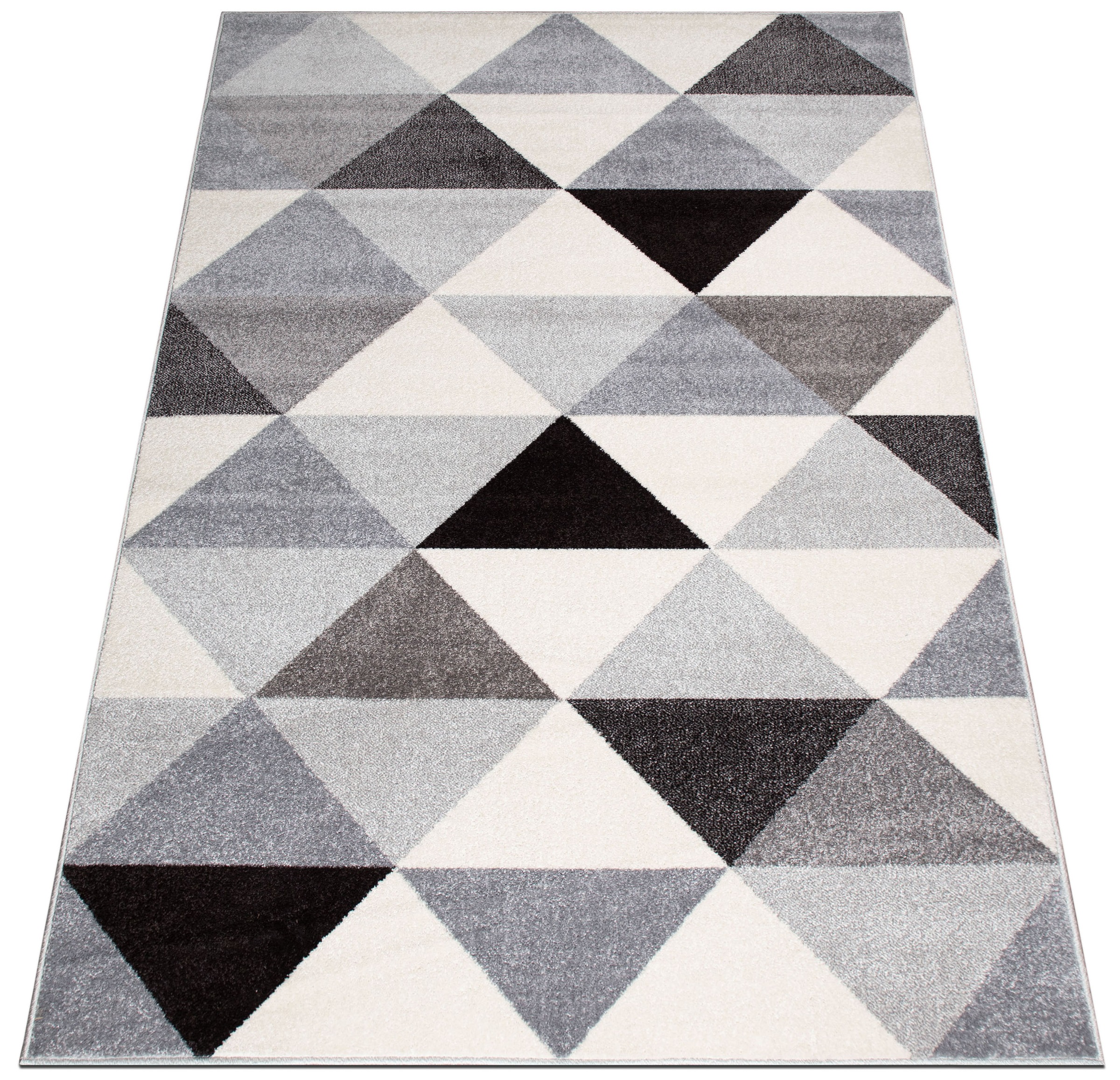 my home Teppich »Berlad Geo«, rechteckig, 9 mm Höhe, mit besonders weichem Flor, Kurzflor, modernes geometrisches Design