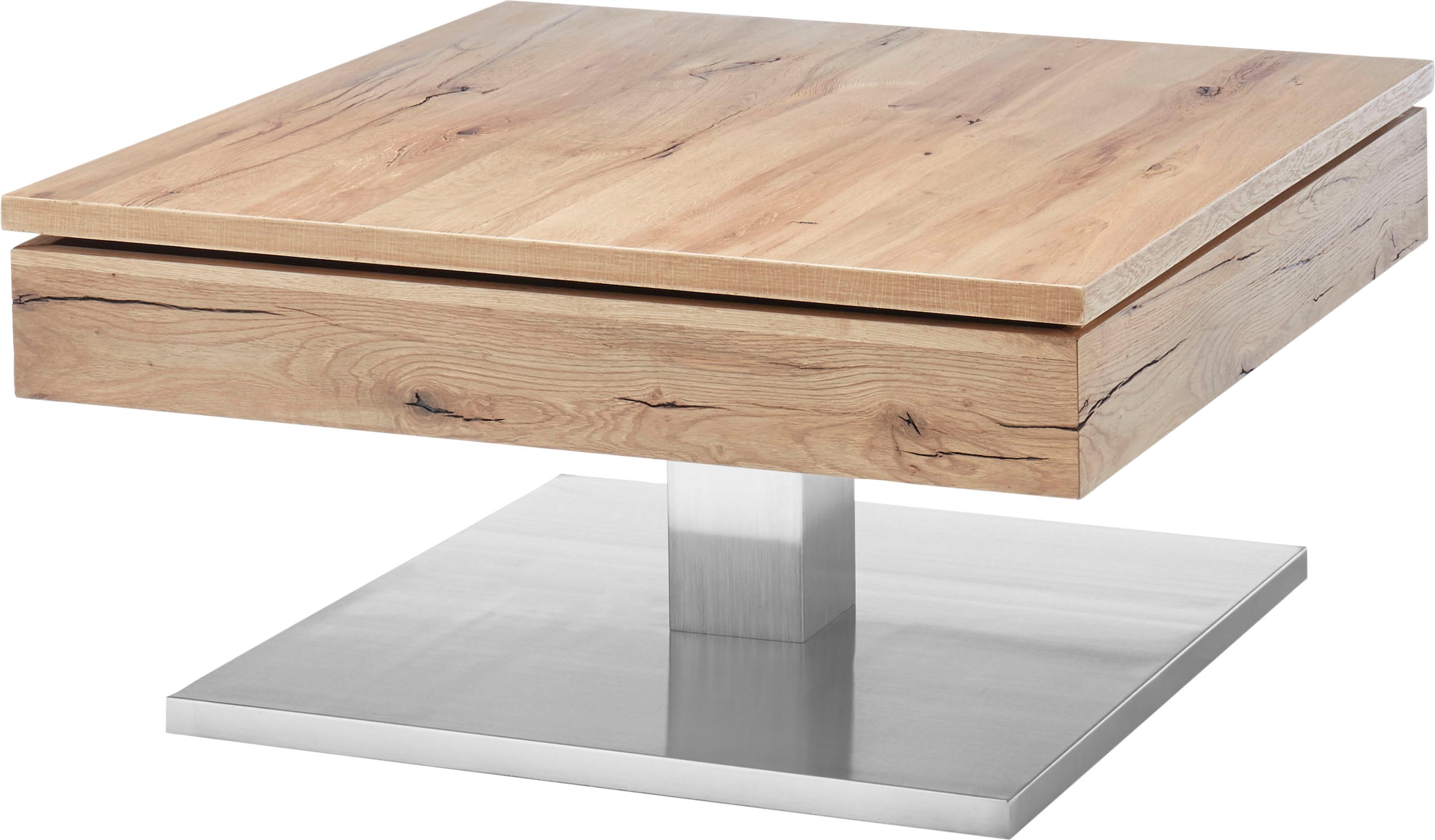 Raten Innenfach, MCA furniture bestellen auf furniert Tischplatte drehbar Asteiche mit Couchtisch »Monrovia«,