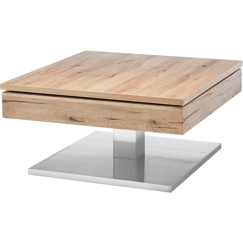 MCA furniture Couchtisch »Monrovia«, Tischplatte drehbar mit Innenfach, Asteiche furniert