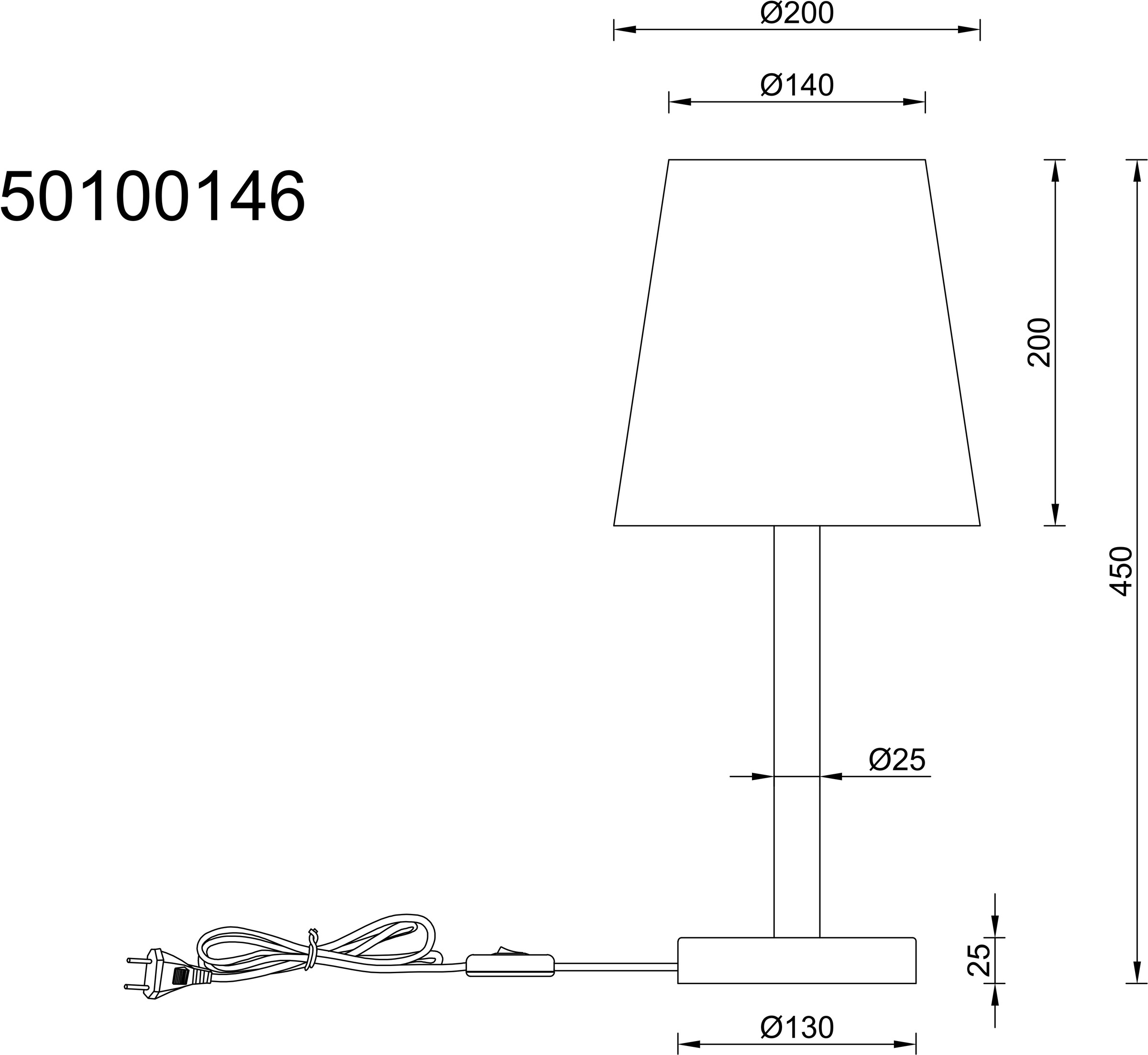 NOWA LED Tischleuchte »JORIS«, 1 flammig, Leuchtmittel E14 | ohne Leuchtmittel