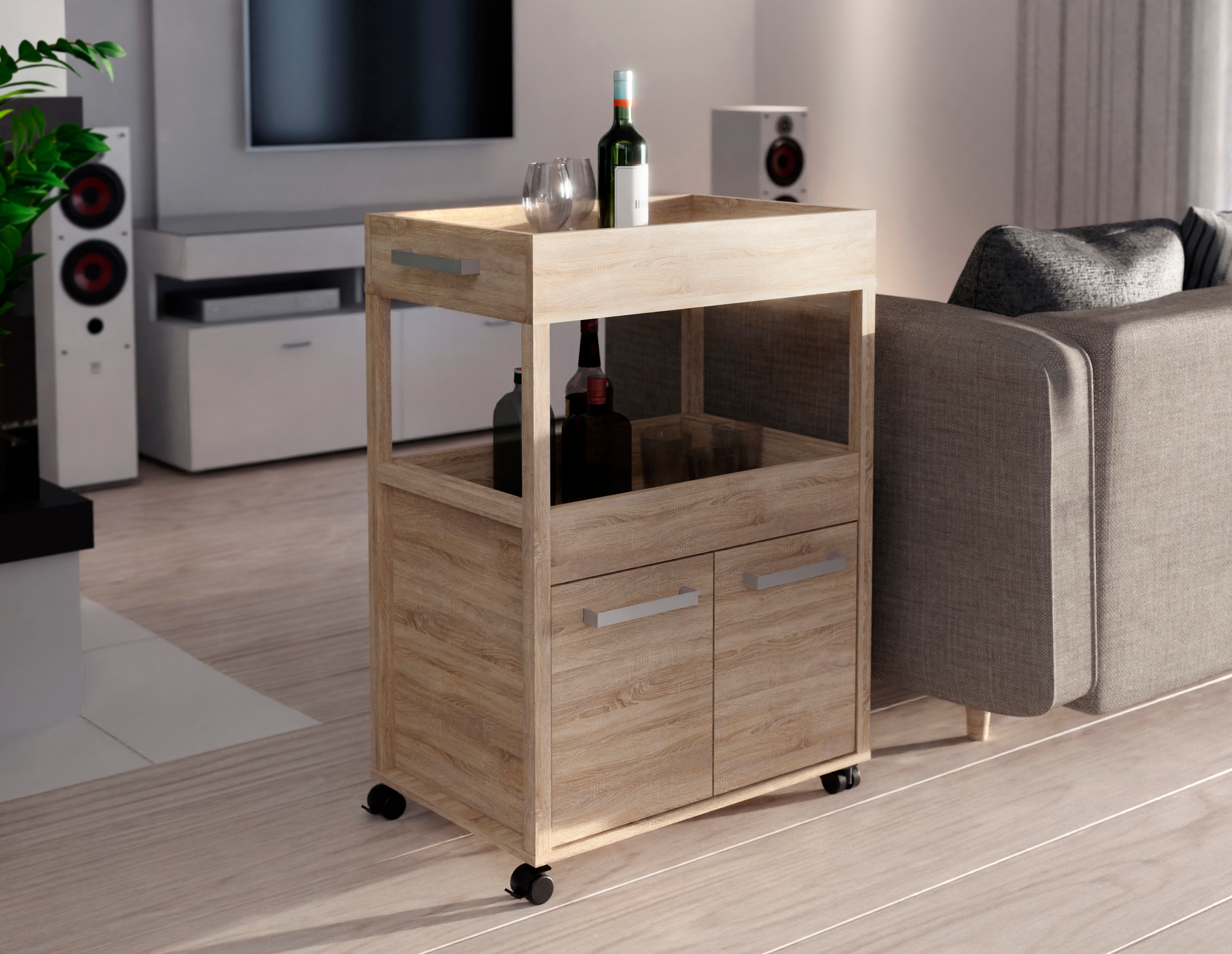 FORTE Barschrank "Homebar" Höhe ca. 88,5 cm günstig online kaufen