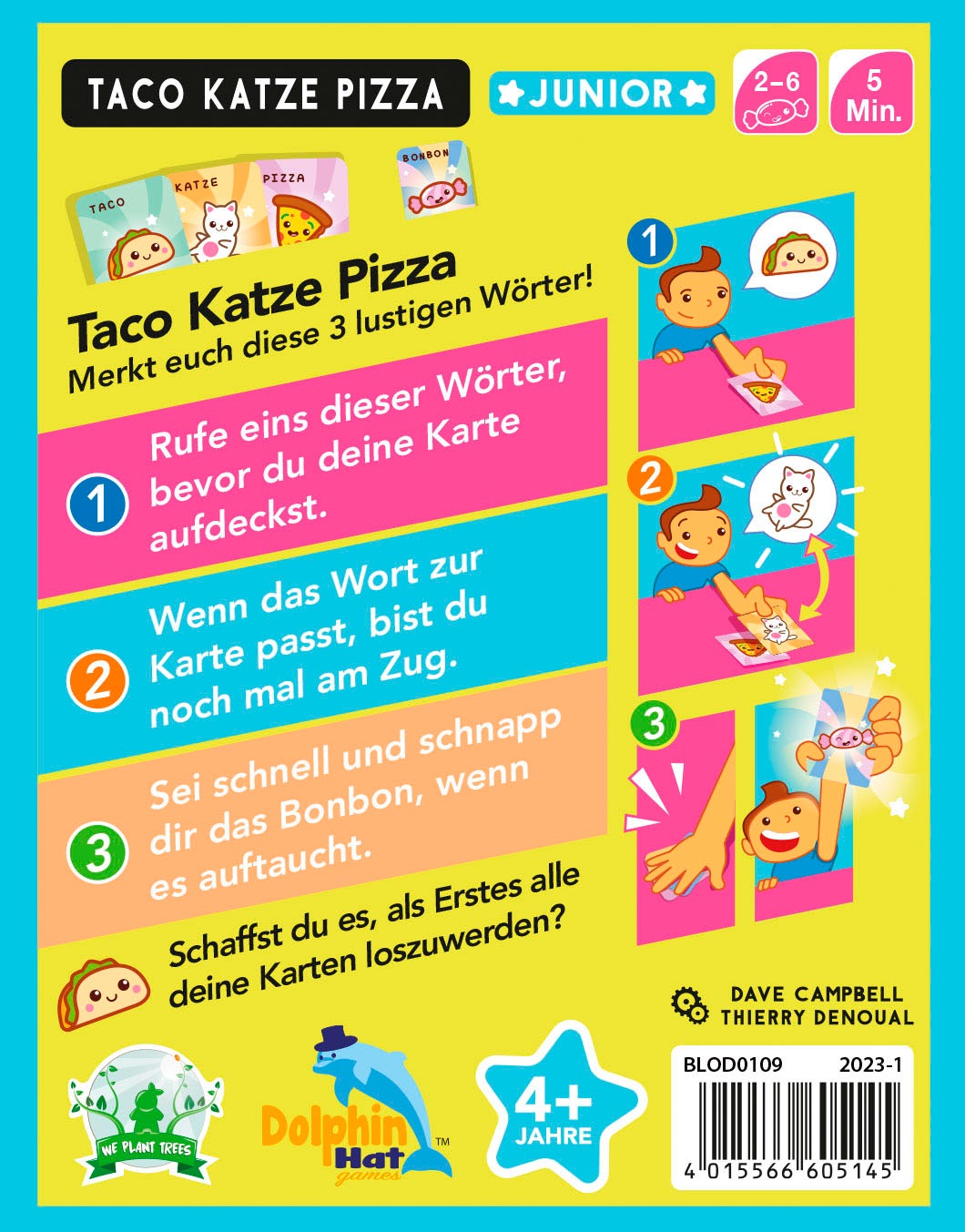 Asmodee Spiel »Taco Katze Pizza Junior«