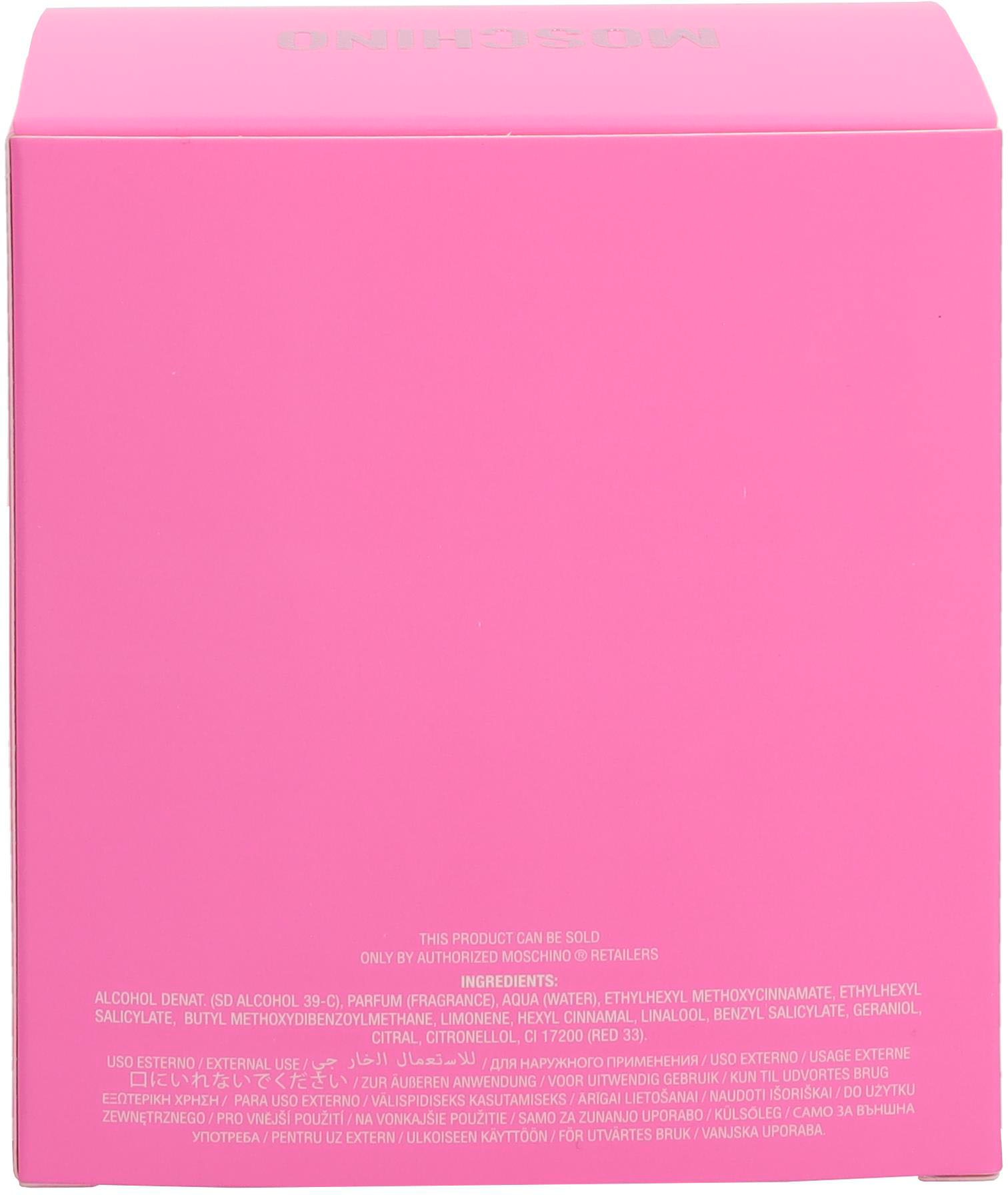 Moschino Eau de Toilette »Pink Bouquet«, Blumig-fruchtiger Duft mit Himbeere, Jasmin, Veilchen und Moschus.