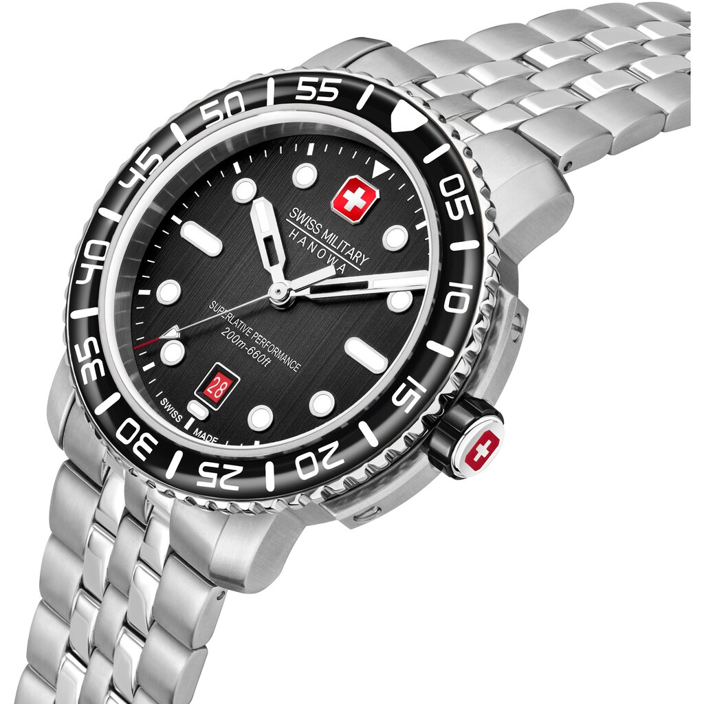 Swiss Military Hanowa Schweizer Uhr »BLACK MARLIN, SMWGH0001702«