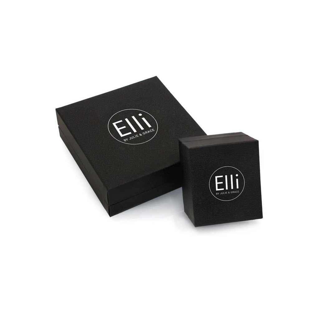 Elli DIAMONDS Ohrring und Ketten Set »Solitär, 0907820815«, (Set, 4 tlg.)