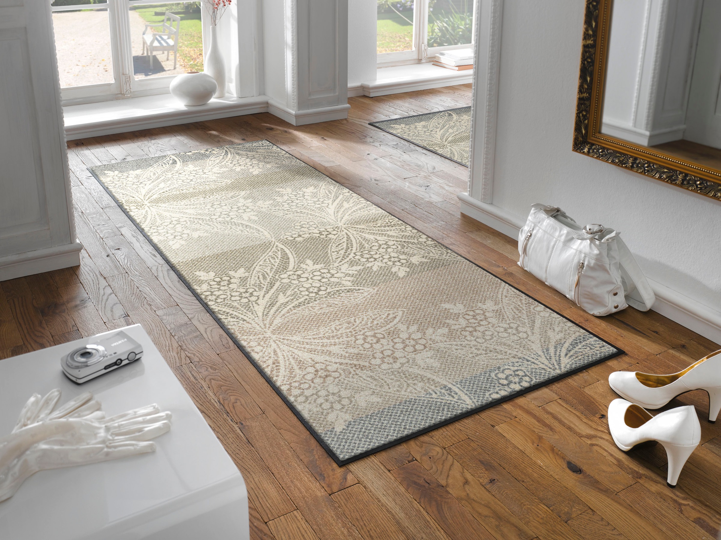 wash+dry by Kleen-Tex Läufer »Floral Lace«, rechteckig günstig online kaufen
