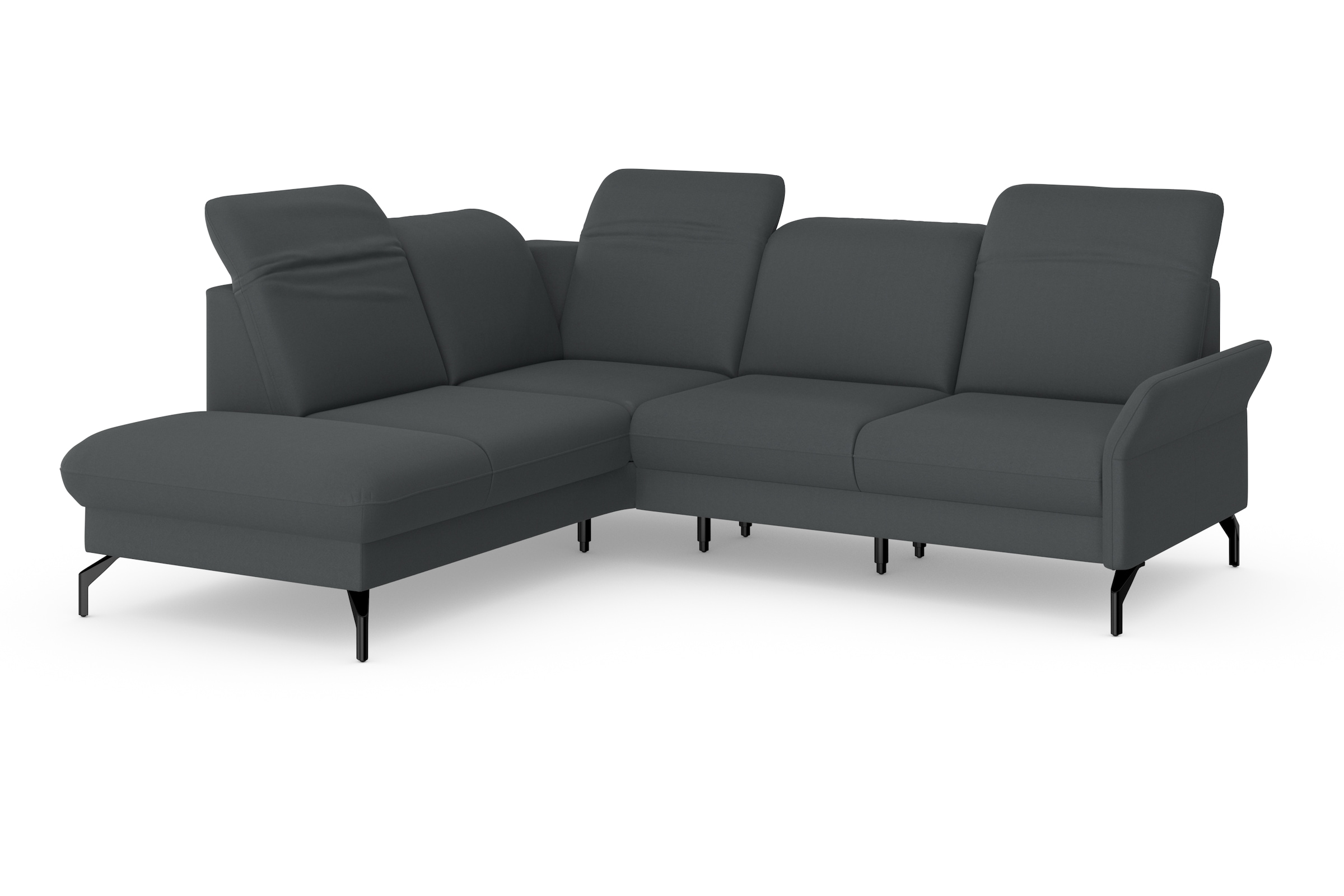 sit&more Ecksofa »Fashion L-Form«, wahlweise mit Kopfteilverstellung und Vorziehsitz, motorisch