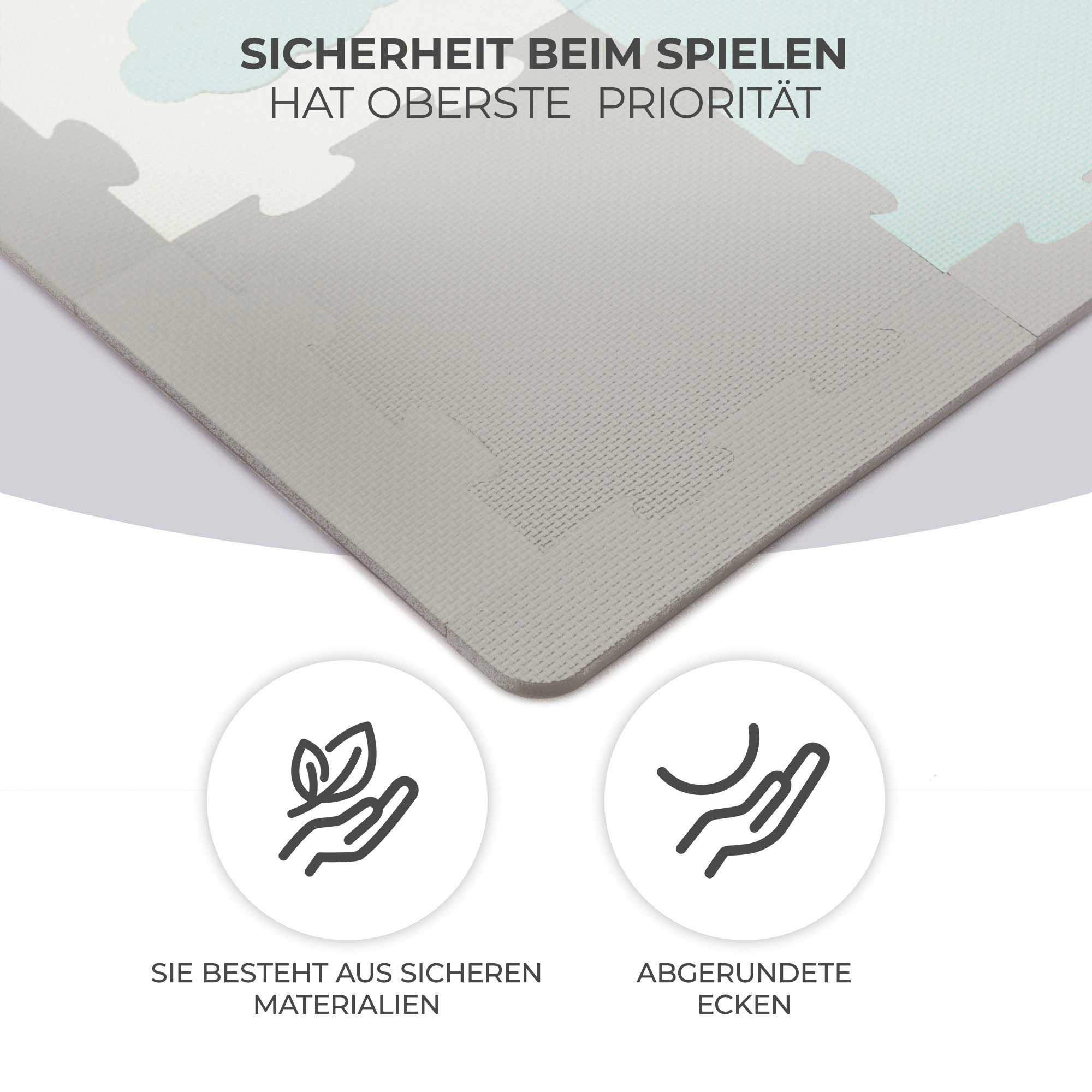 Kinderkraft Spielmatte »Schaumstoff-Puzzlematte LUNO SHAPES«