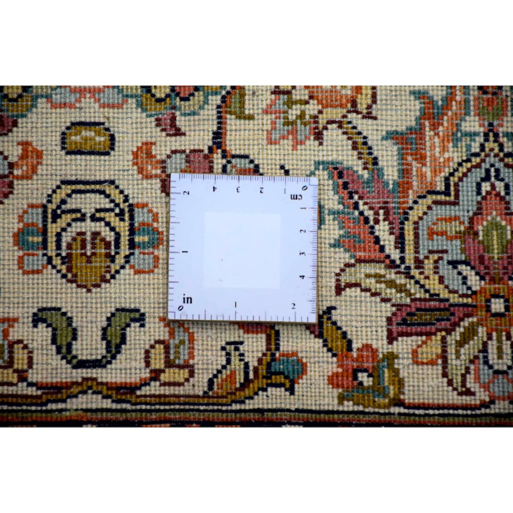 Kayoom Seidenteppich »Allover 229«, rechteckig, 10 mm Höhe, Einzelstück mit Zertifikat, Wohnzimmer
