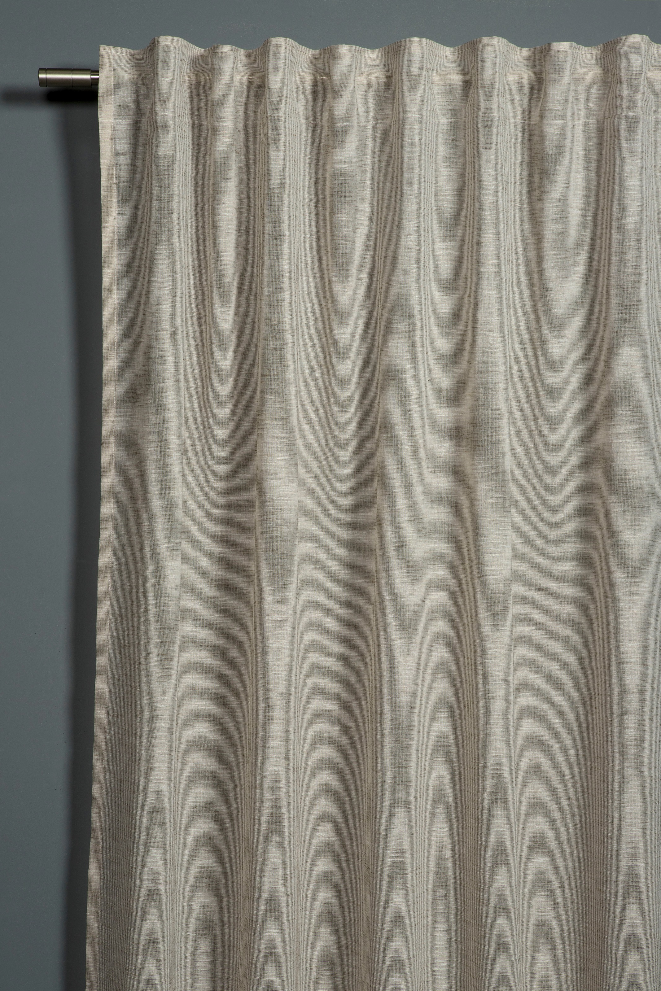 Sehlbach Gardine »Schal Leinenoptik« Schlaufen 1 Stk. tlg. mit Gardinenband günstig online kaufen