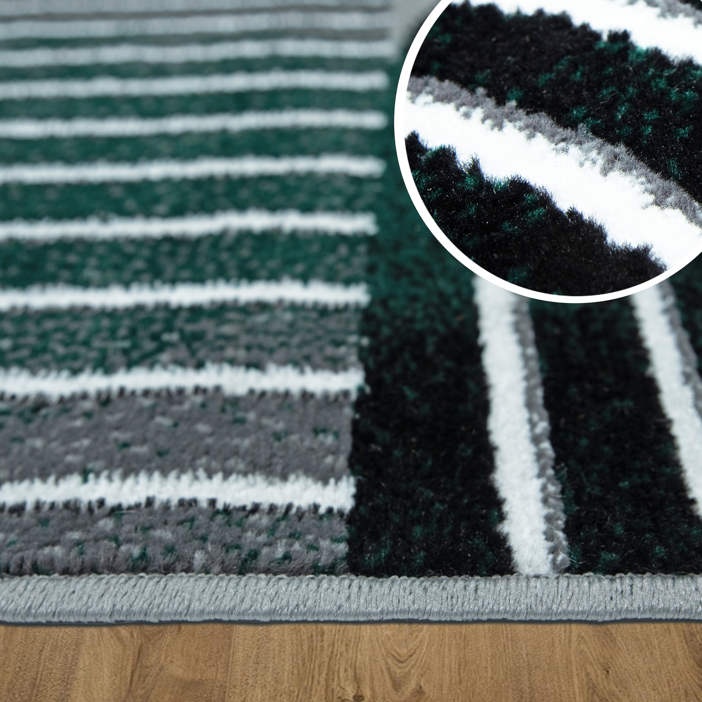 OTTO home Teppich »Lysandra« rechteckig 8 mm Höhe 3D-Effekt, softer Kurzflor, pflegeleicht, leichter Glanz, Scandi-Look