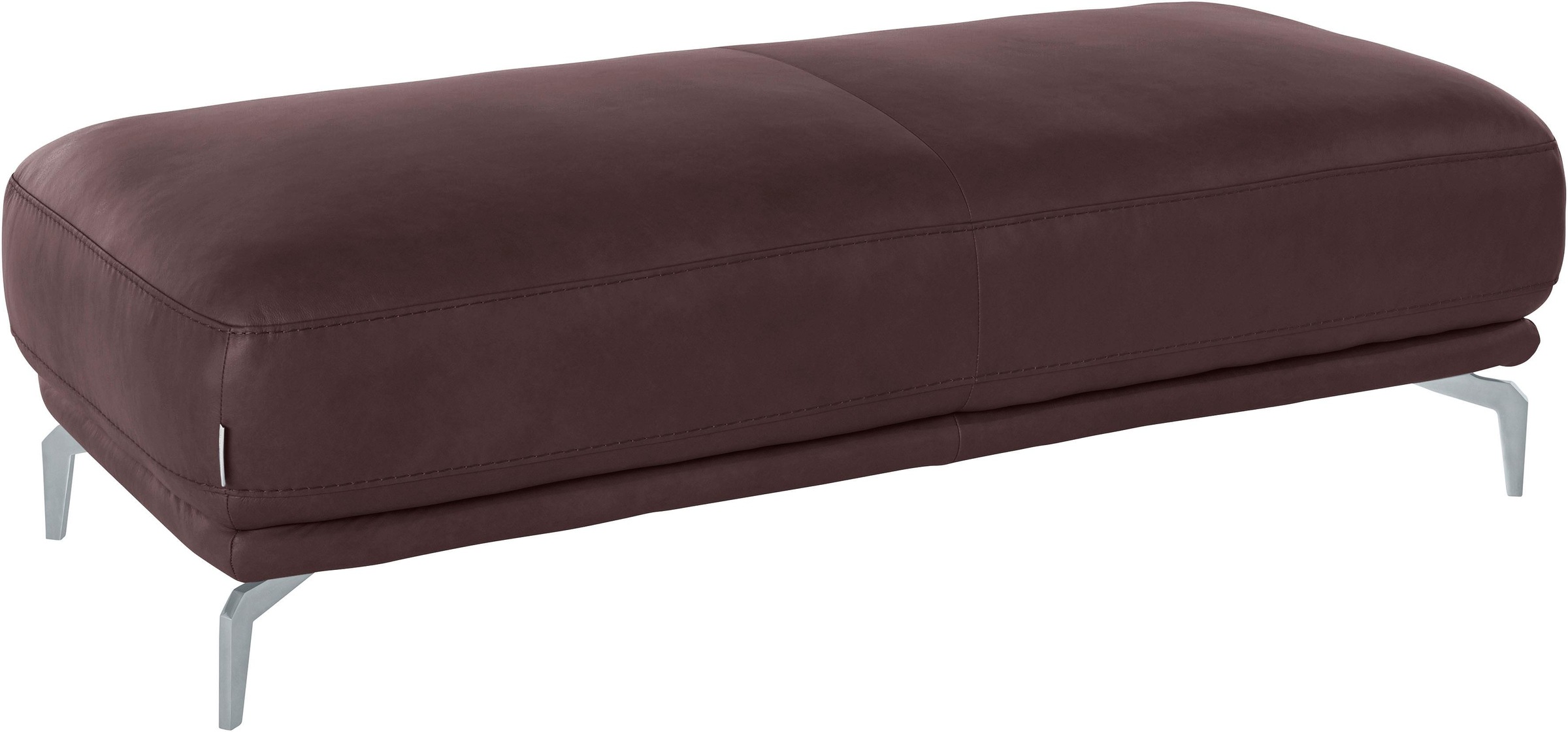 W.SCHILLIG Hocker »montanaa« mit Metallfüßen in Silber matt, Breite 141 cm günstig online kaufen