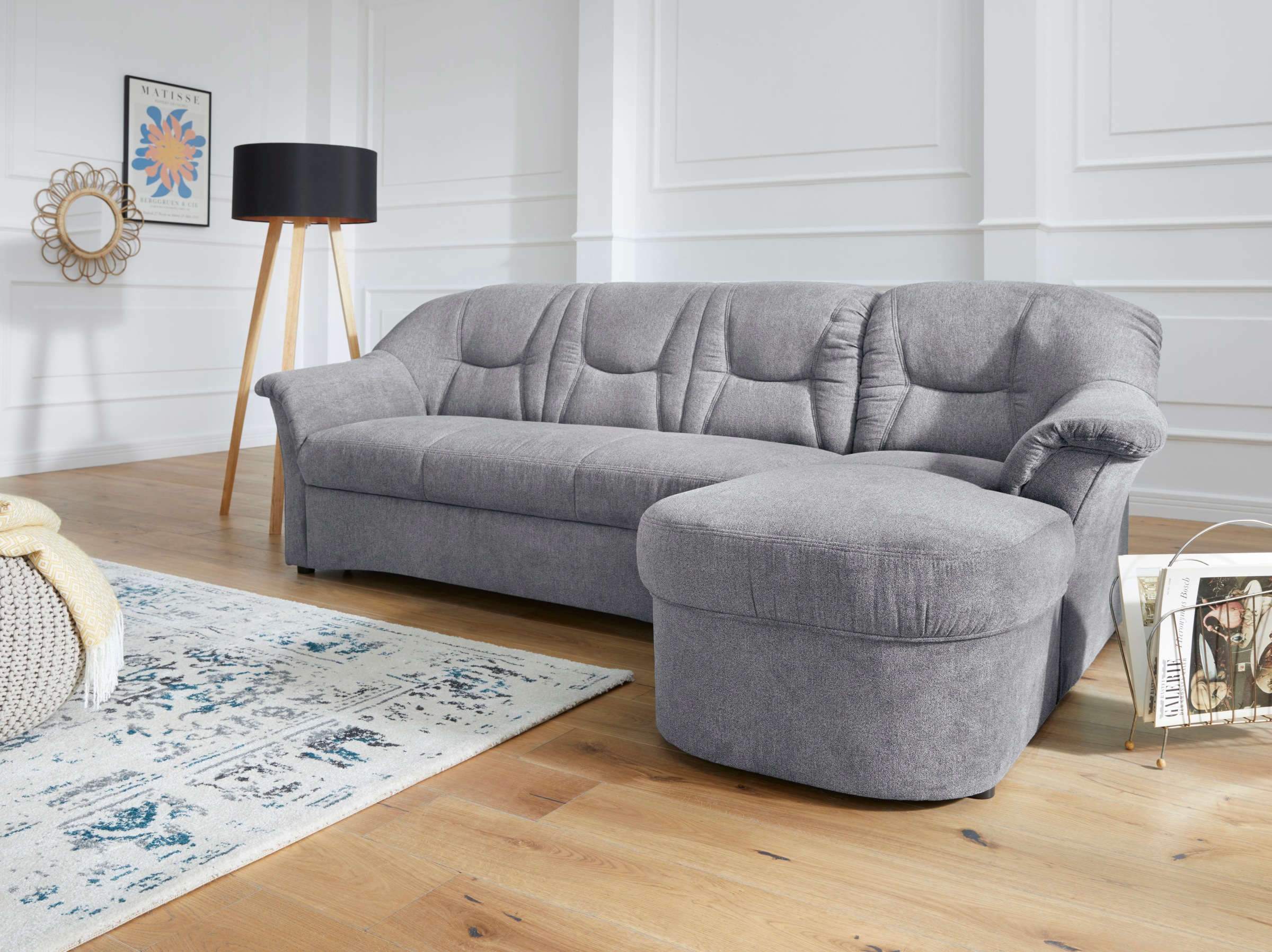 DOMO collection Ecksofa »Sarafina zeitlos und komfortabel, optional mit Fed günstig online kaufen