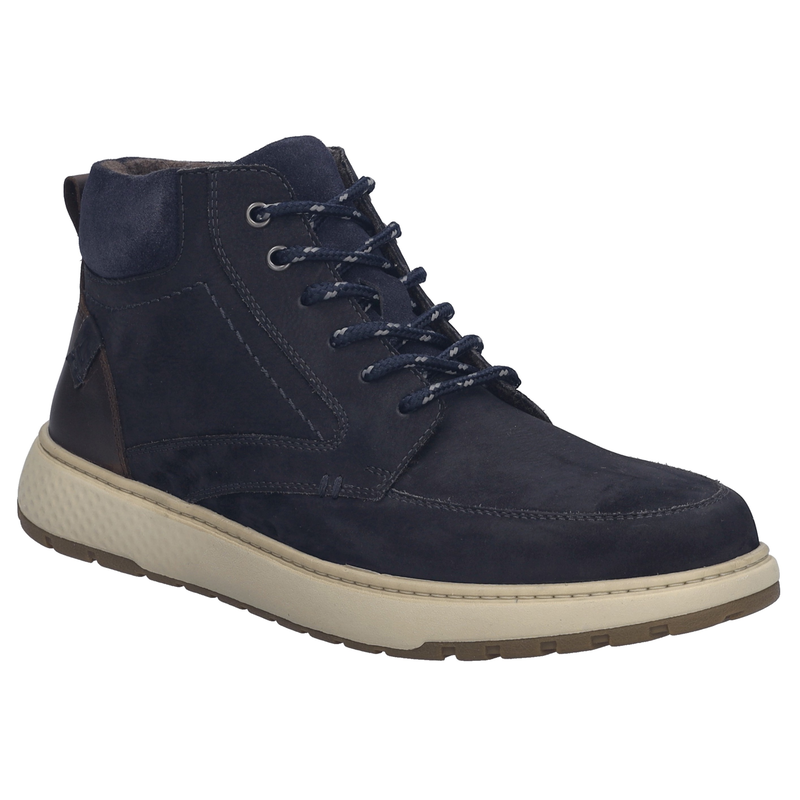 JOSEF SEIBEL Schnürboots »Clayton 03« Schnürschuh, Komfortschuh mit Reißverschluss dunkelblau-kombi 47 47 Komfortabler Schnürboots in weiter Form,...