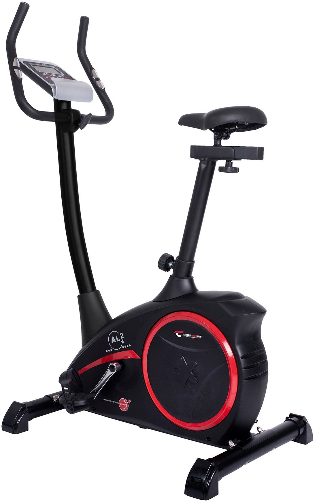 Ergometer »AL 2« 150 kg max. Benutzergewicht, Fahrrad, 24 Widerstandsstufen schwarz ohne Unterlegmatte Ergometer