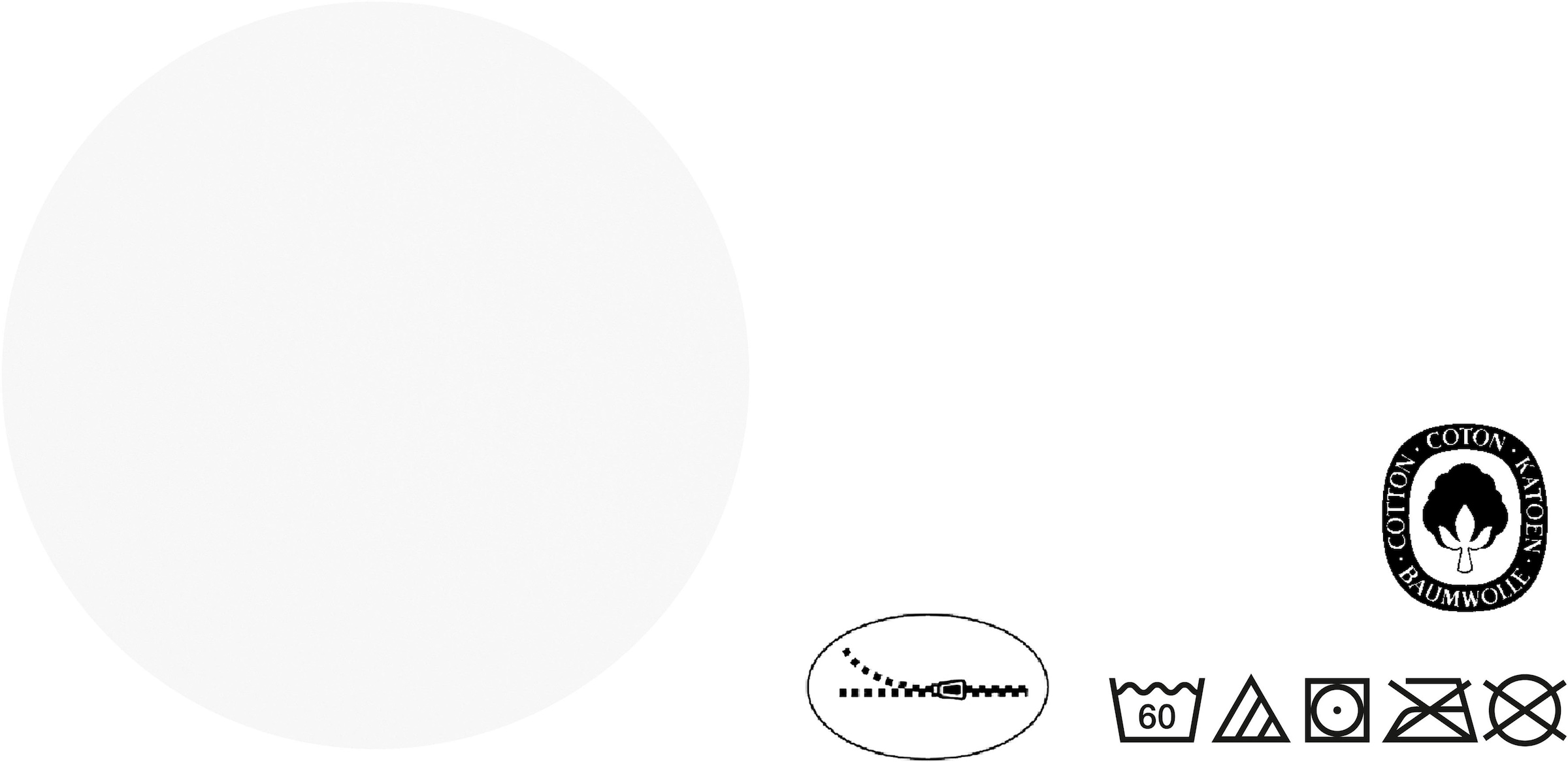 Biberna Seitenschläferkissenbezug »Michi«