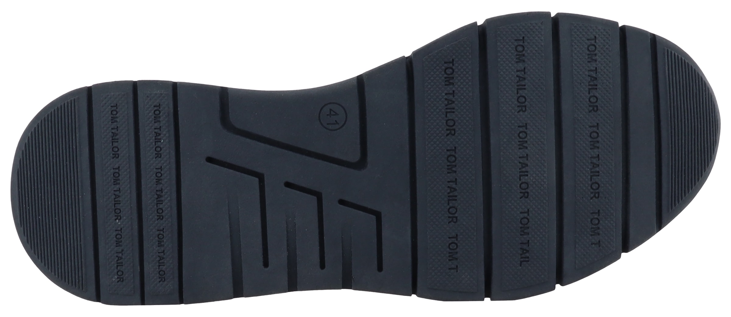 TOM TAILOR Keilsneaker, Freizeitschuh, Halbschuh, Schnürschuh mit Logoschriftzug