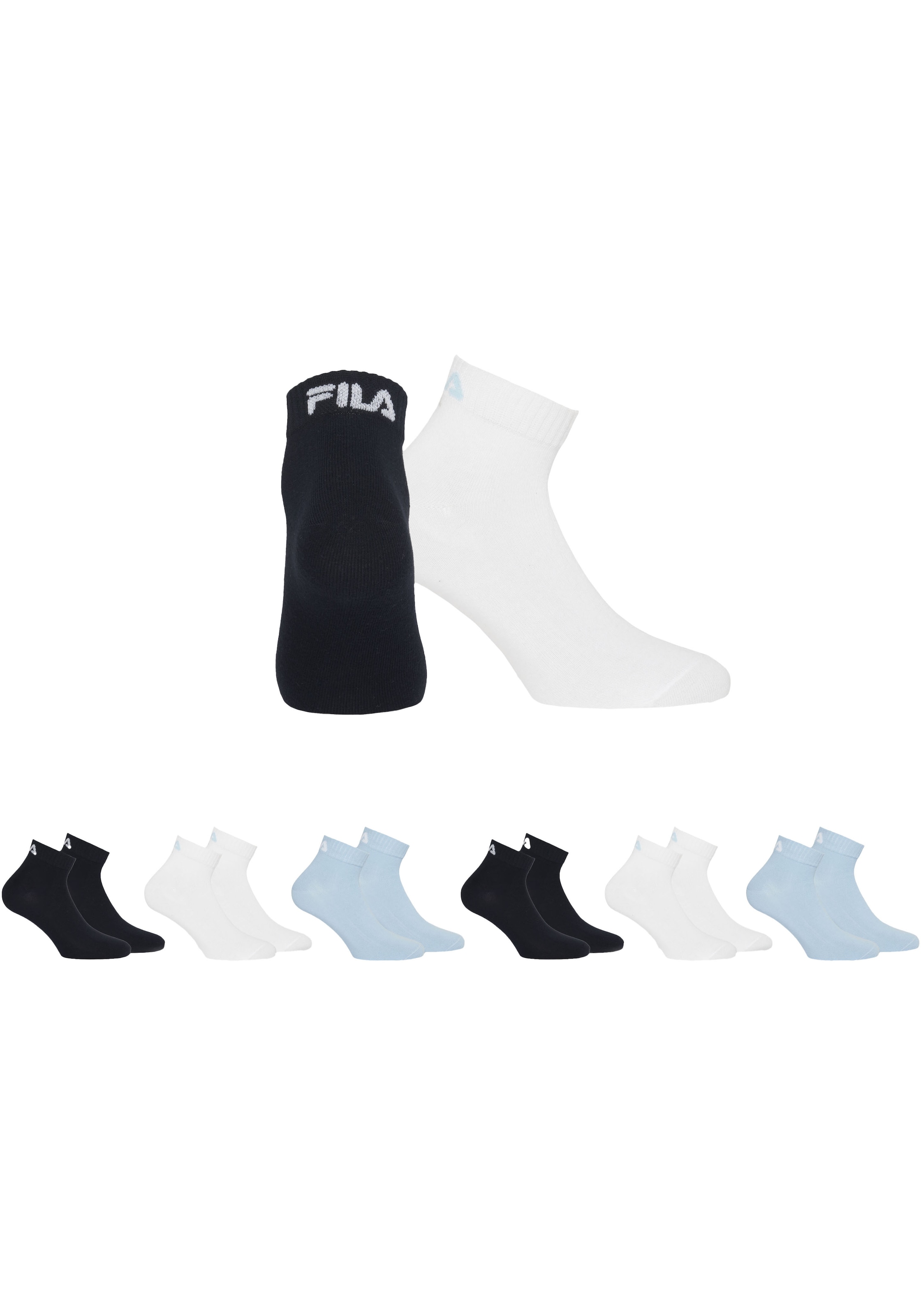 Fila Kurzsocken, (6er Pack), mit eingestricktem Logo