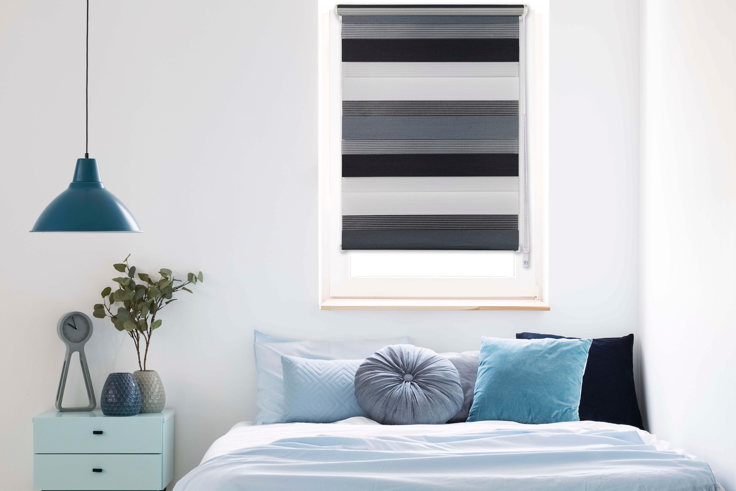 mydeco Doppelrollo »Just-Triple«, Lichtschutz, ohne Bohren, freihängend