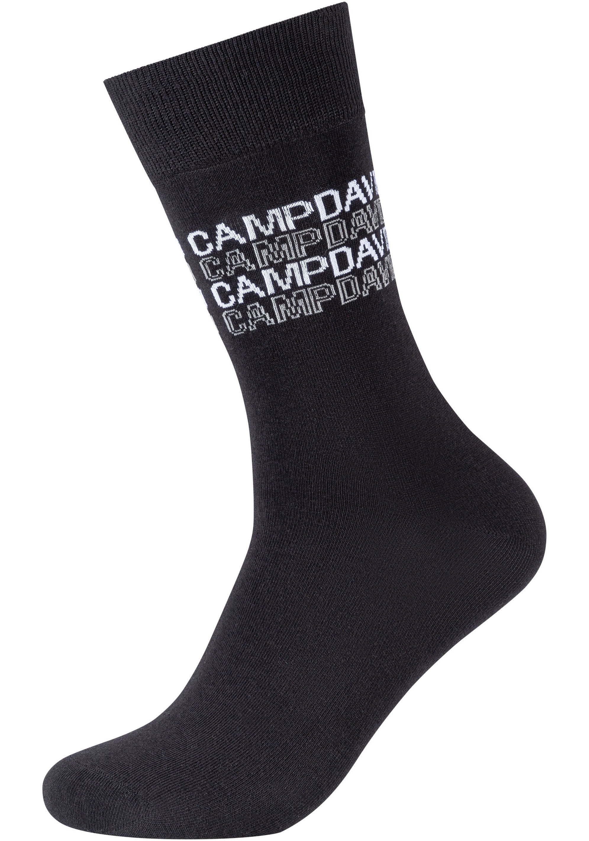 CAMP DAVID Socken »casual«, (4 Paar), mit Markenlogo