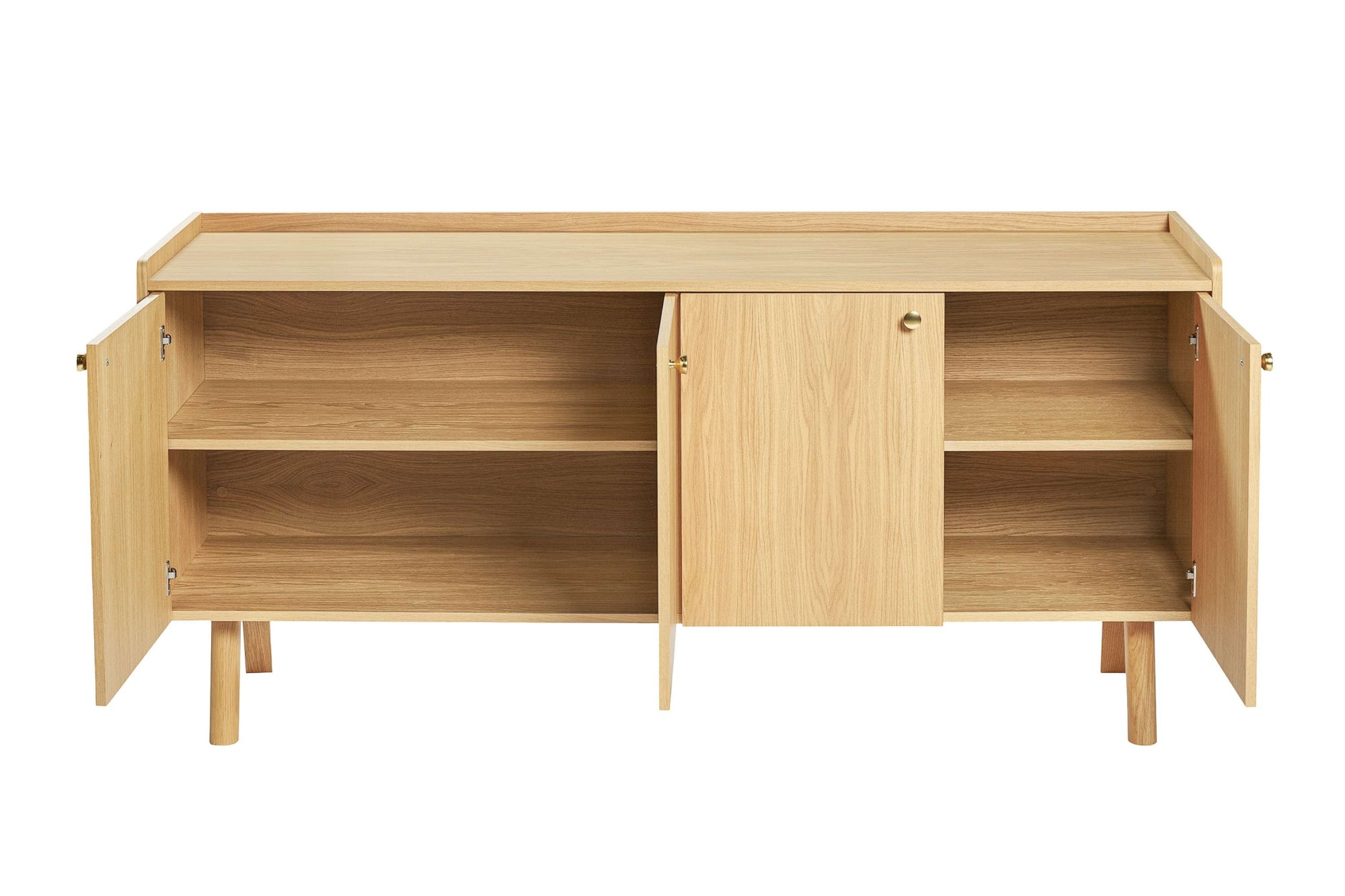 Woodman Sideboard »Nice«, Kommode, Breite 169 cm, Echtholzfurnier aus Eiiche, viel Stauraum