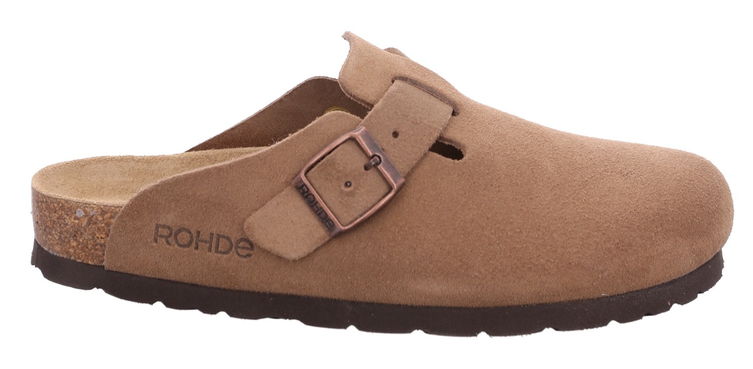 Rohde Pantoffel »Alba«, Sommerschuh, Schlappen, Hausschuh mit leichter Laufsohle, G-Weite