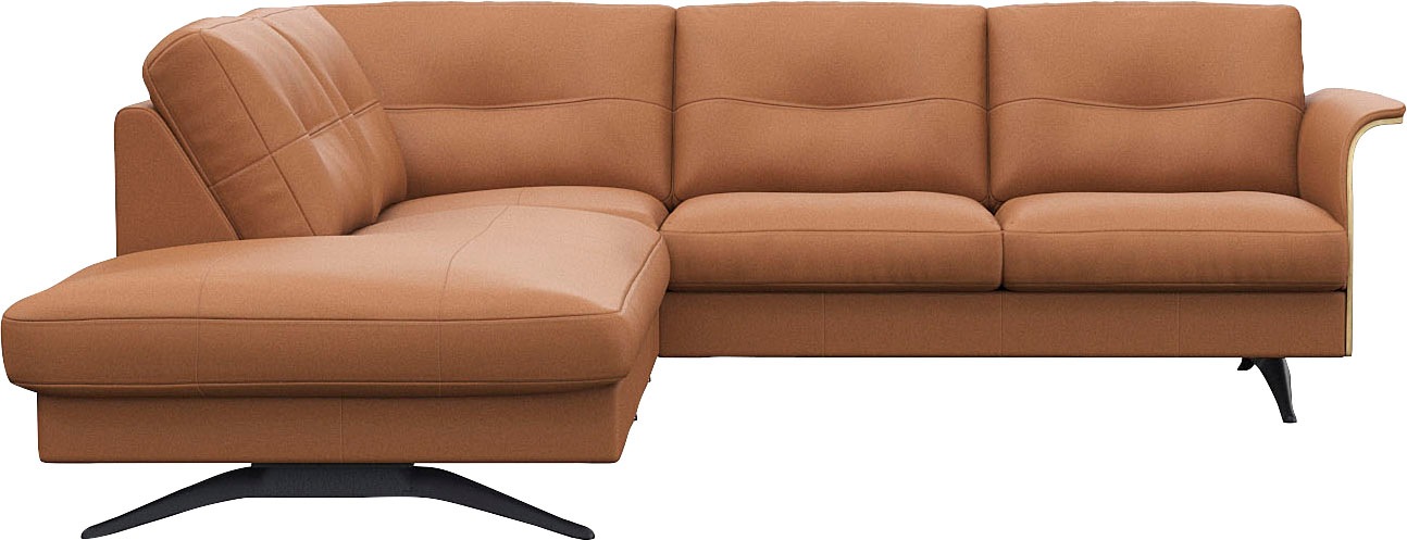 FLEXLUX Ecksofa »Glow, super bequem durch hochwertigem Sitzaufbau mit Feder günstig online kaufen