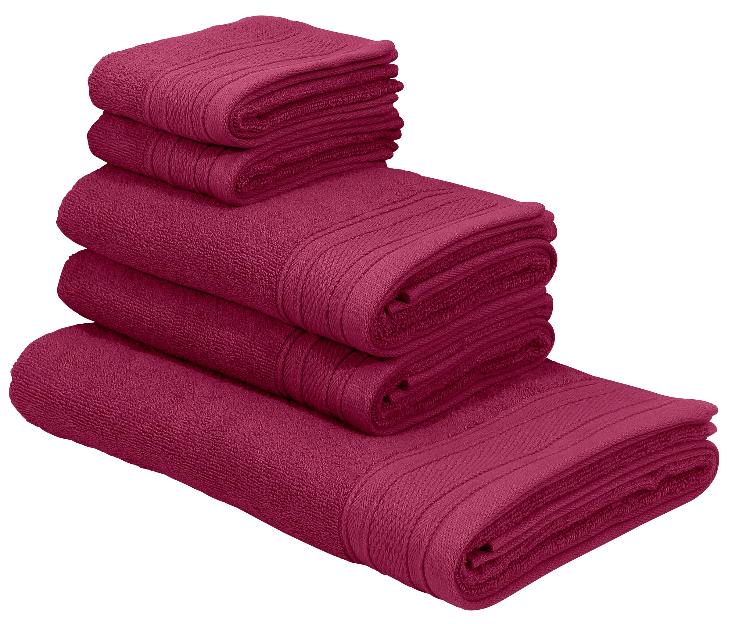 Bruno Banani Handtuch Set »Robby, Premium Handtücher, 500 gr/m²«, Set, 5 tl günstig online kaufen
