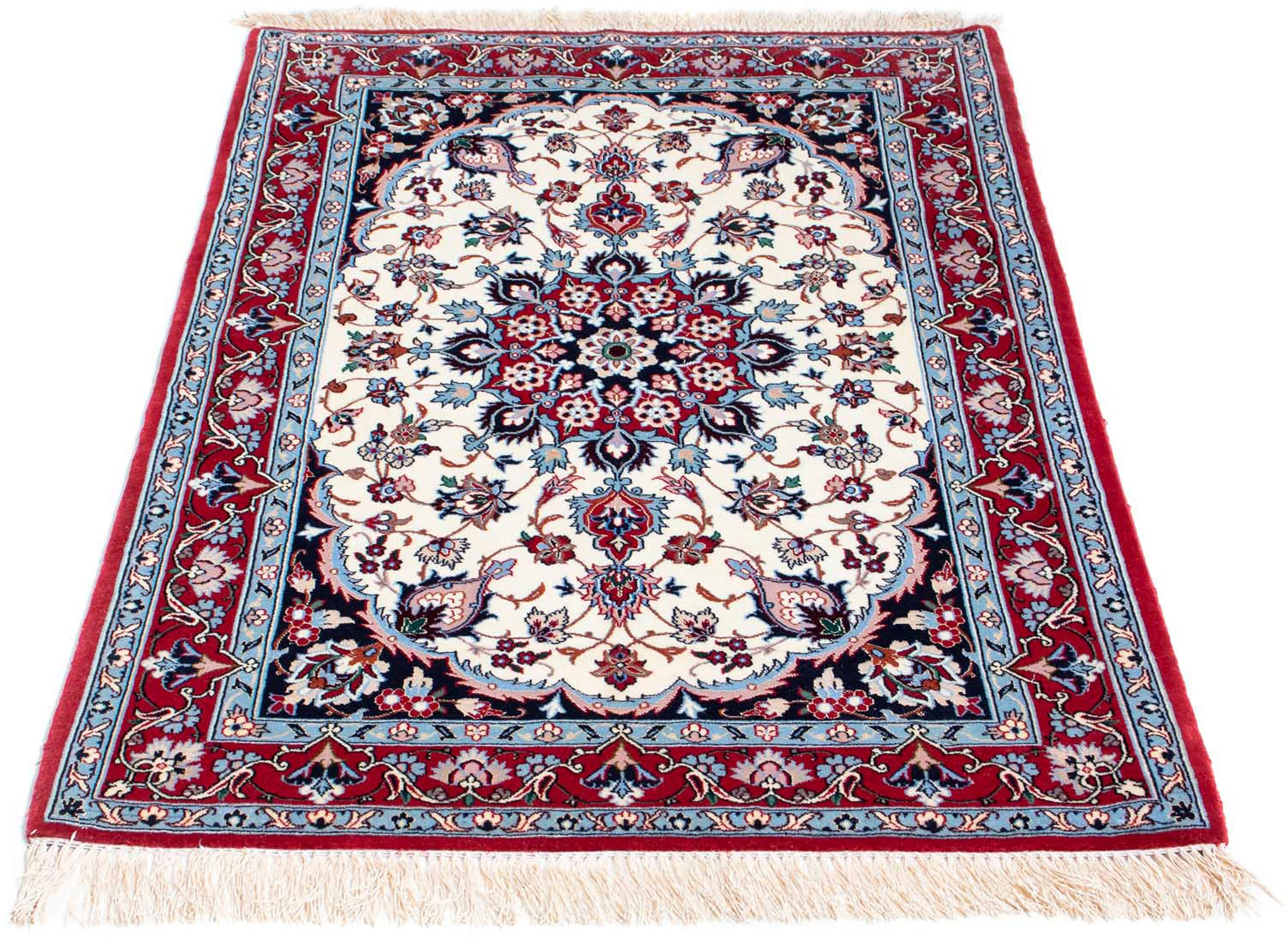 morgenland Orientteppich »Perser - Isfahan - Premium - 121 x 82 cm - beige« günstig online kaufen