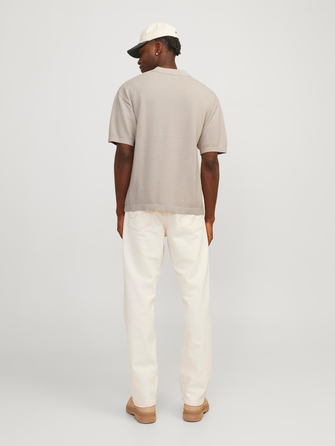 Jack & Jones Poloshirt »JORLINEN BLEND KNIT SS POLO SN«