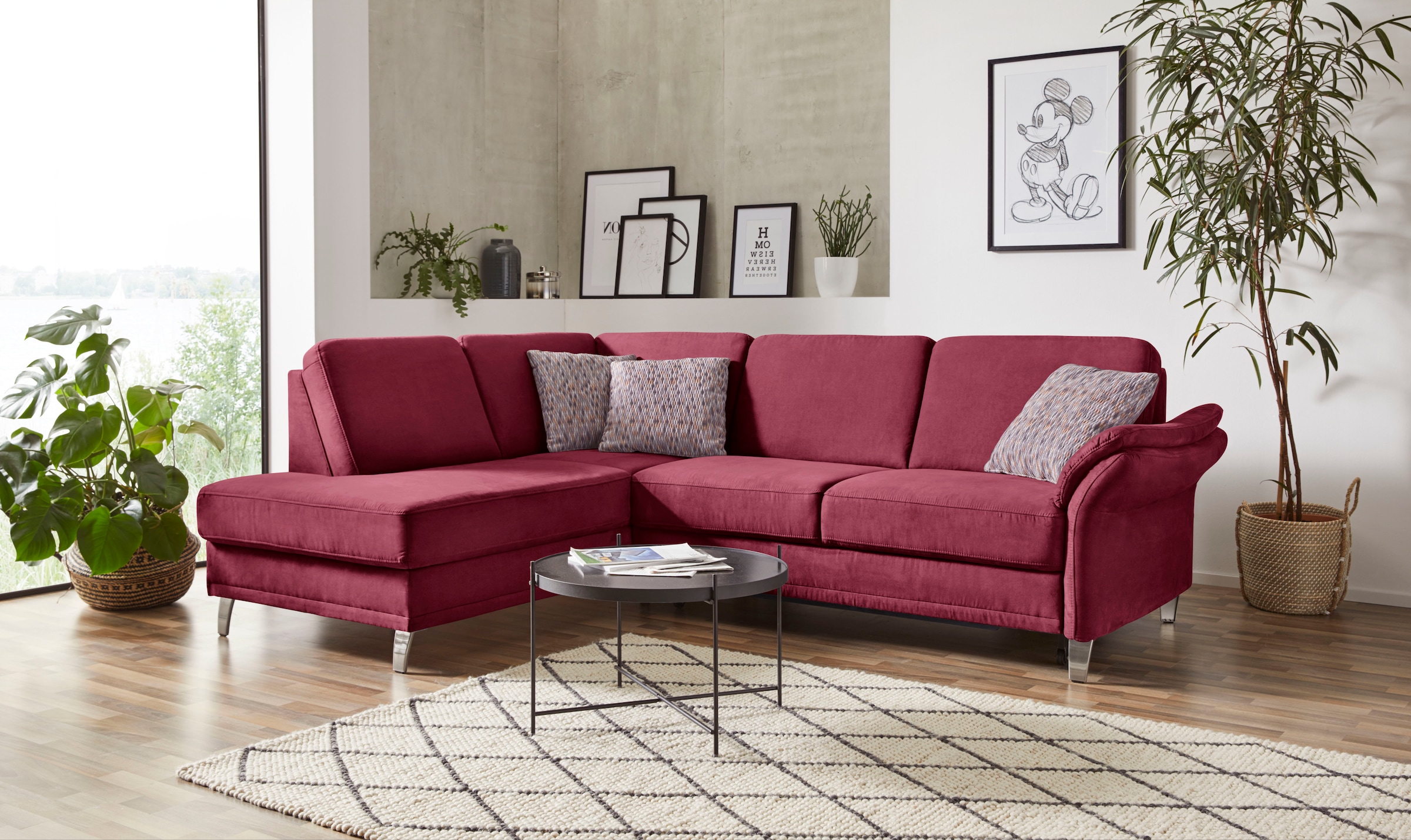 sit&more Ecksofa "Clio L-Form", wahlweise mit Bettfunktion und Bettkasten, günstig online kaufen