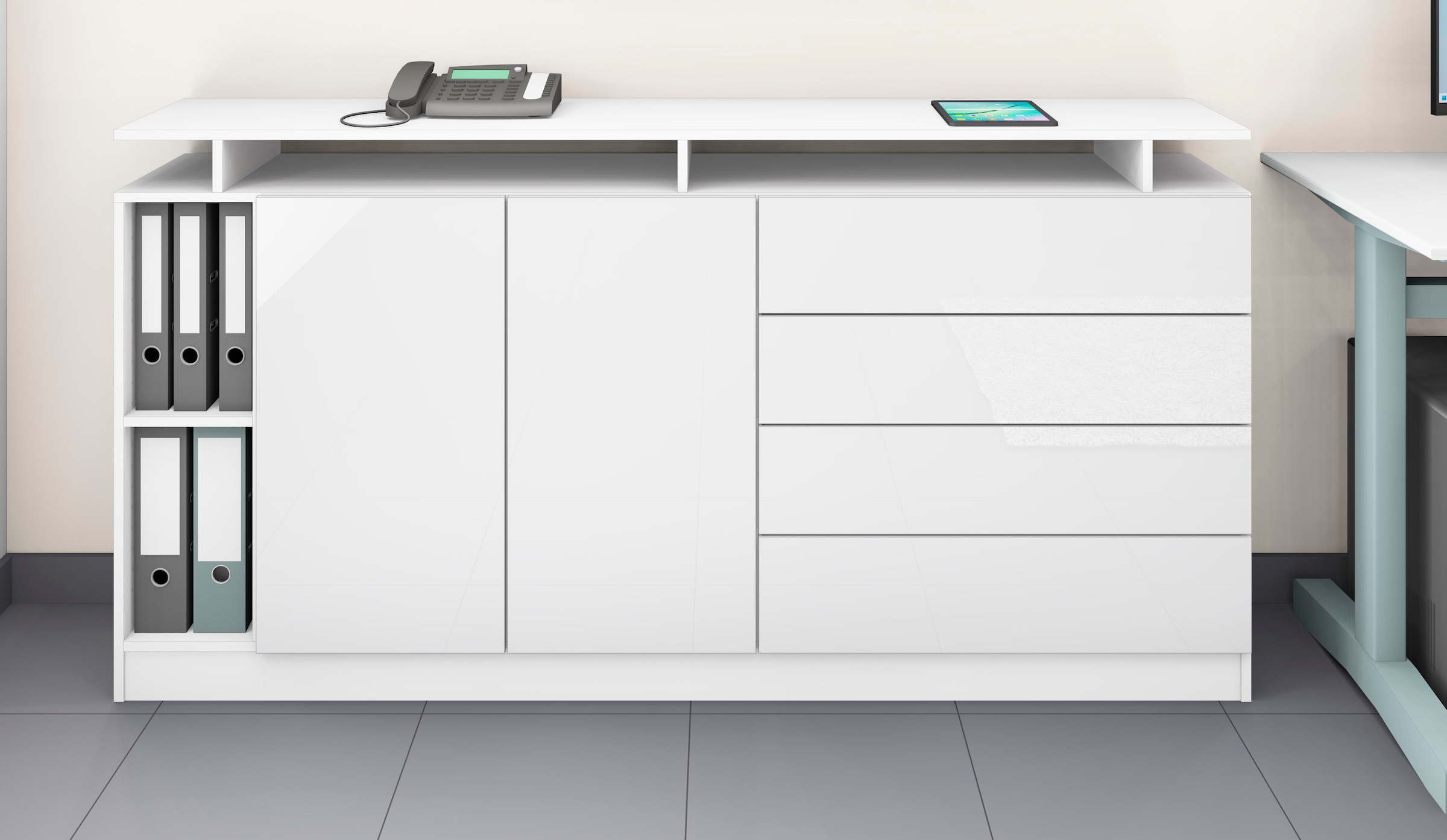 borchardt Möbel Sideboard »Vaasa«, moderne grifflose Optik, mit Push-to-Open-Funktion