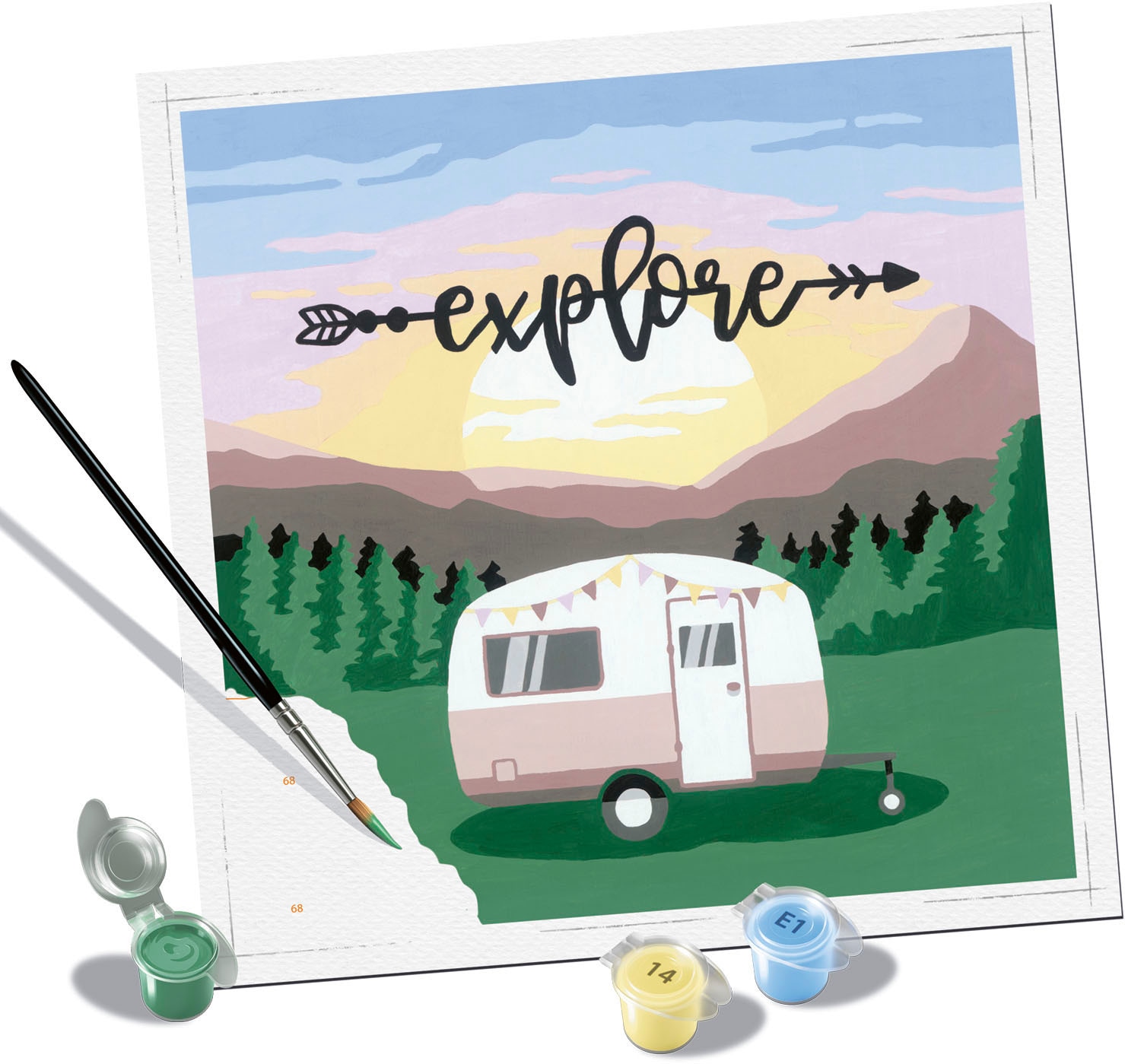 Ravensburger Malen nach Zahlen »CreArt, Explore«, Made in Europe
