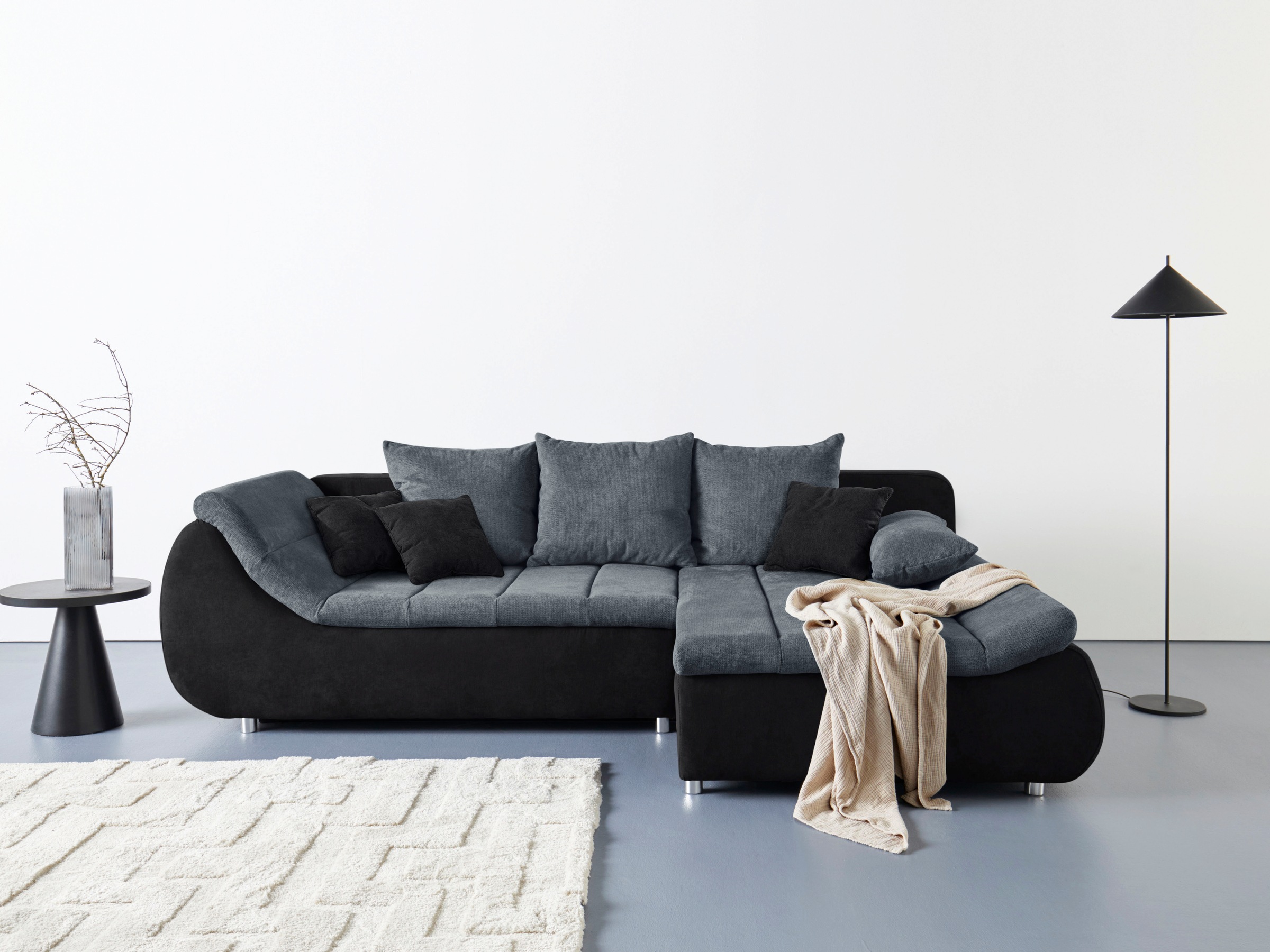 INOSIGN Ecksofa »Imola, elegant und modern, aktuelle Steppung im Sitz, bequ günstig online kaufen