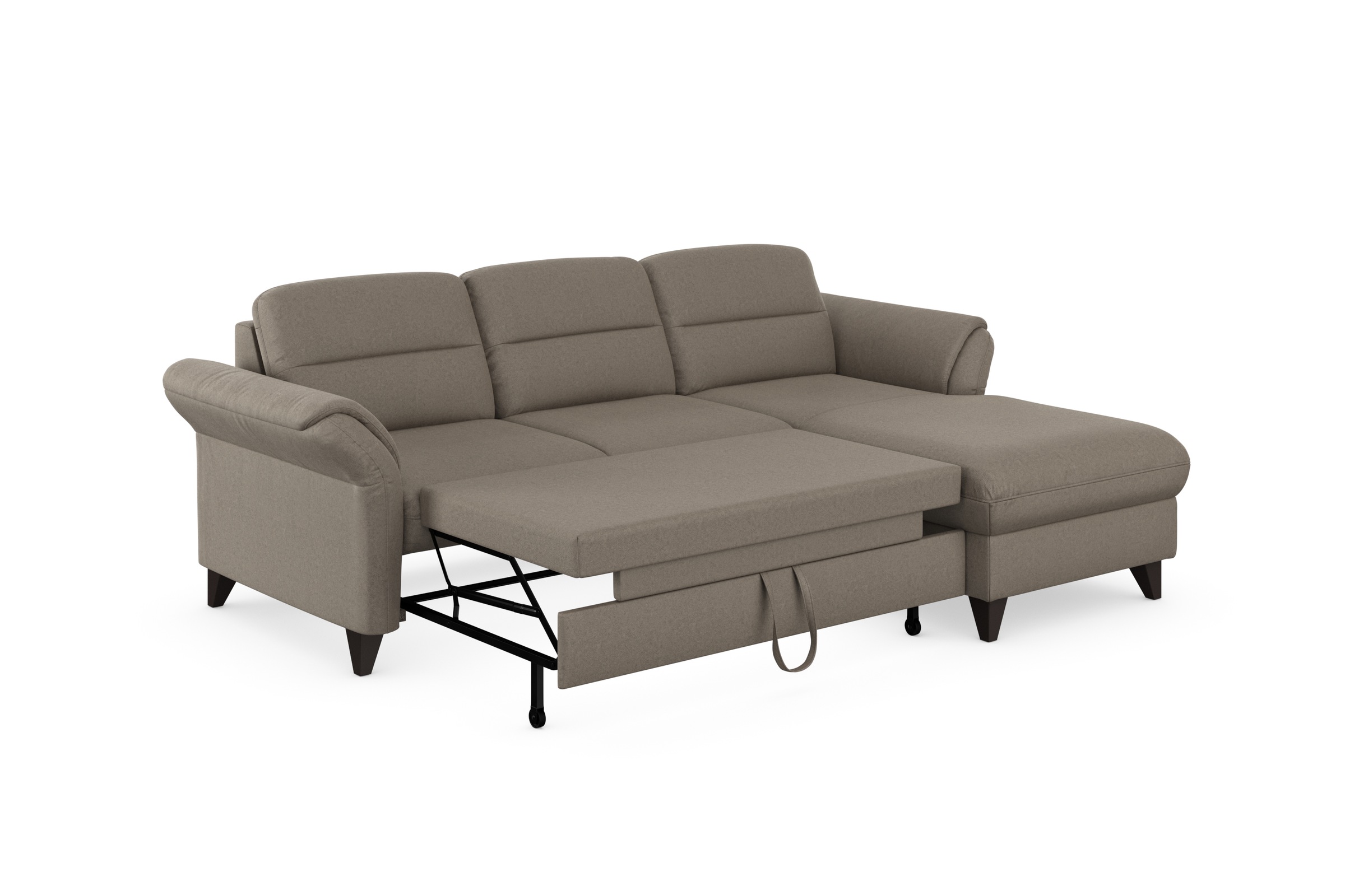 sit&more Ecksofa »Mellum L-Form«, Federkern, wahlweise mit Bettfunktion, Bettkasten und Armteilfunktion